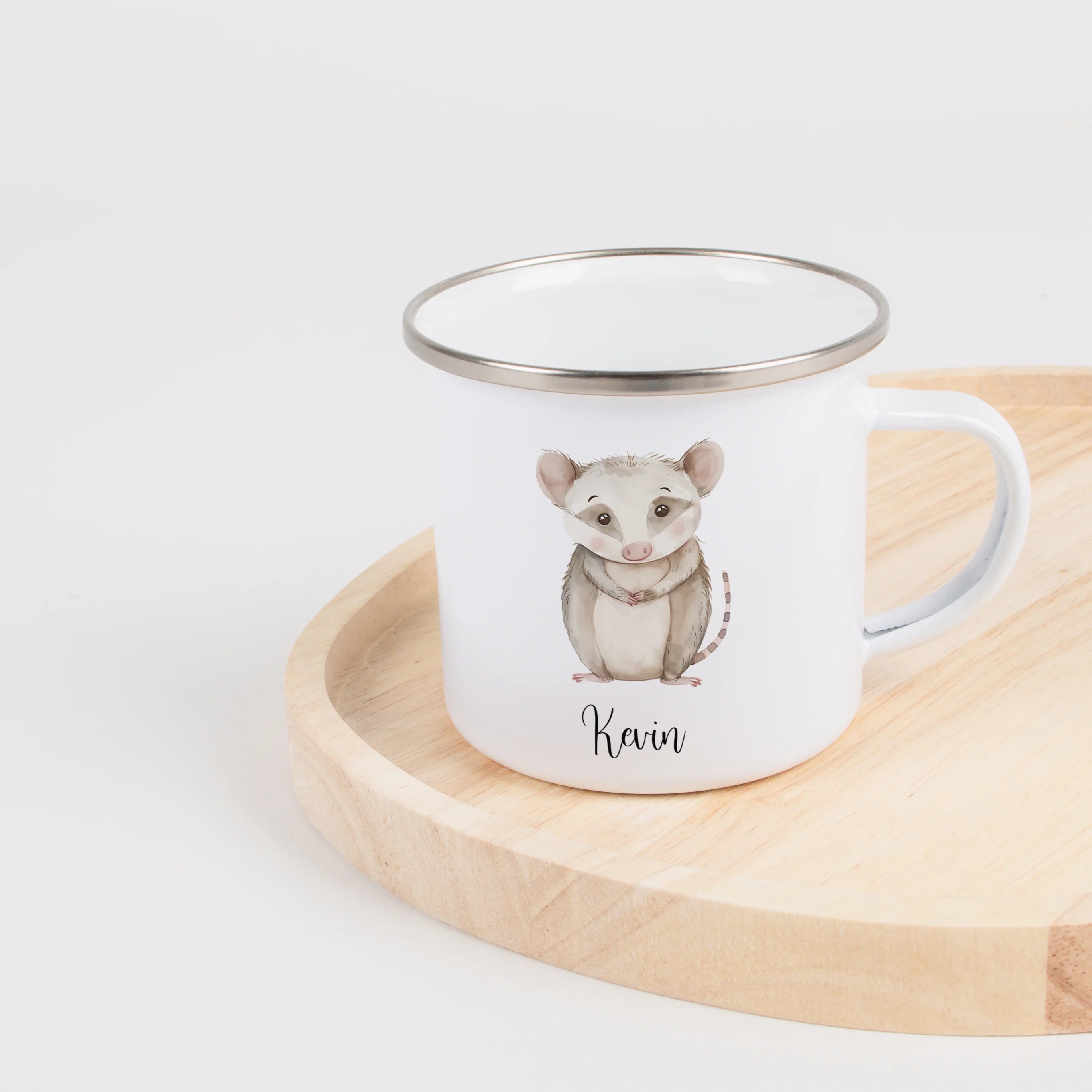Emaille Tasse Opossum