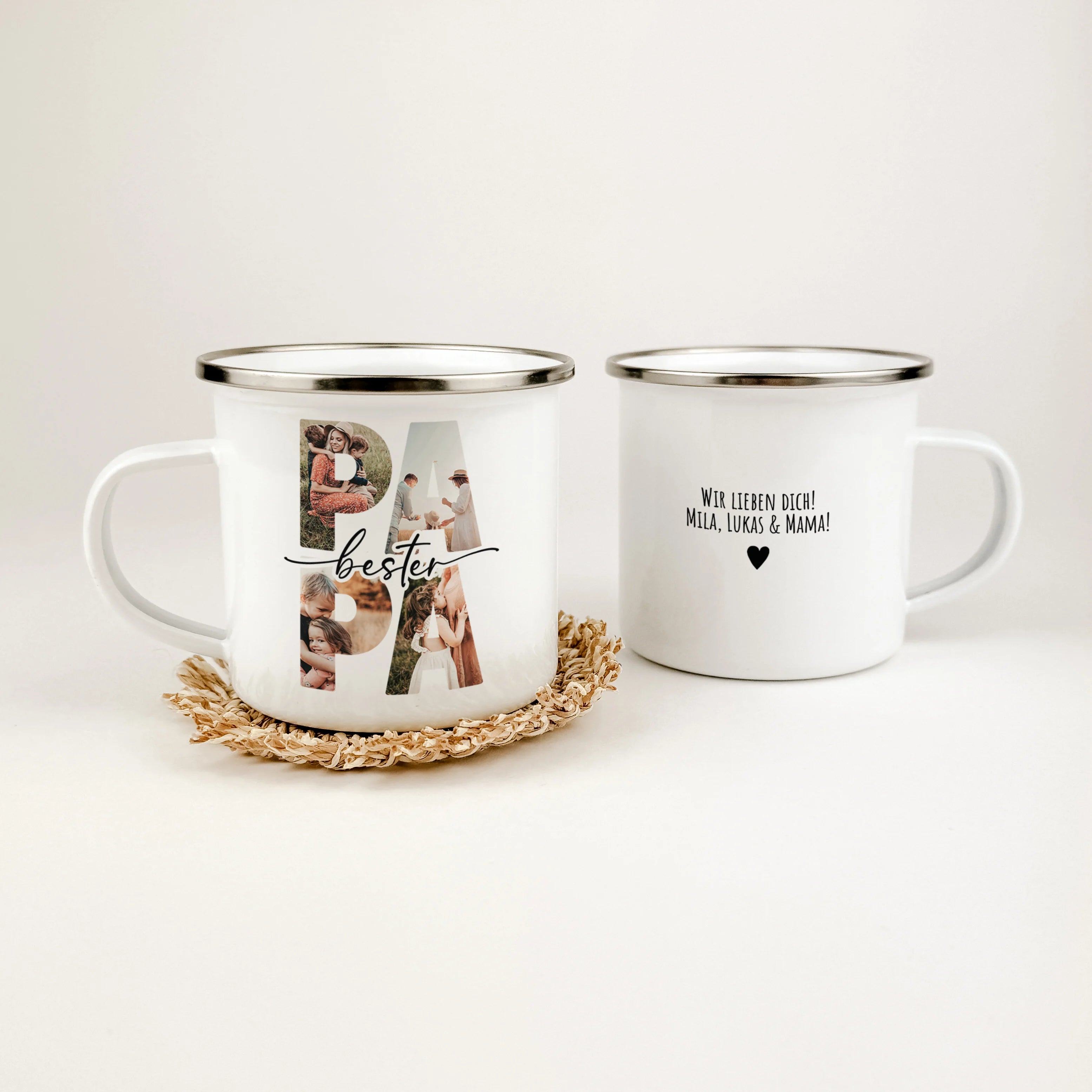 Emaille Tasse bester Papa
