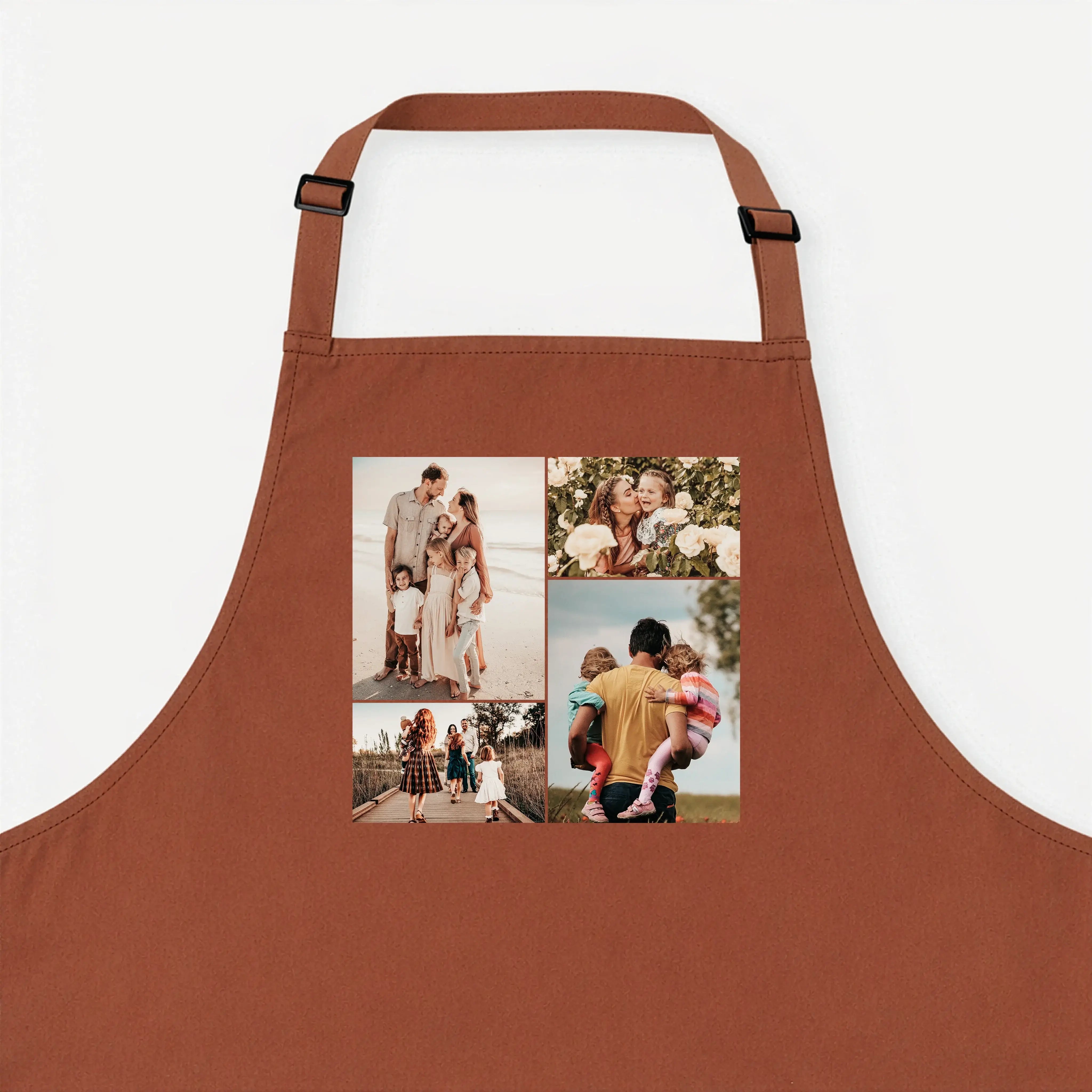 Kochschürze Foto No1-Kochschürze-famprints-Kochschürze Foto No1 ist die ideale Wahl, wenn du Kochen, Backen oder Grillen mit einer ganz persönlichen Note verbinden möchtest. Bei famprints gestaltest du deine Kochschürze mit vier eigenen Fotos und verwande