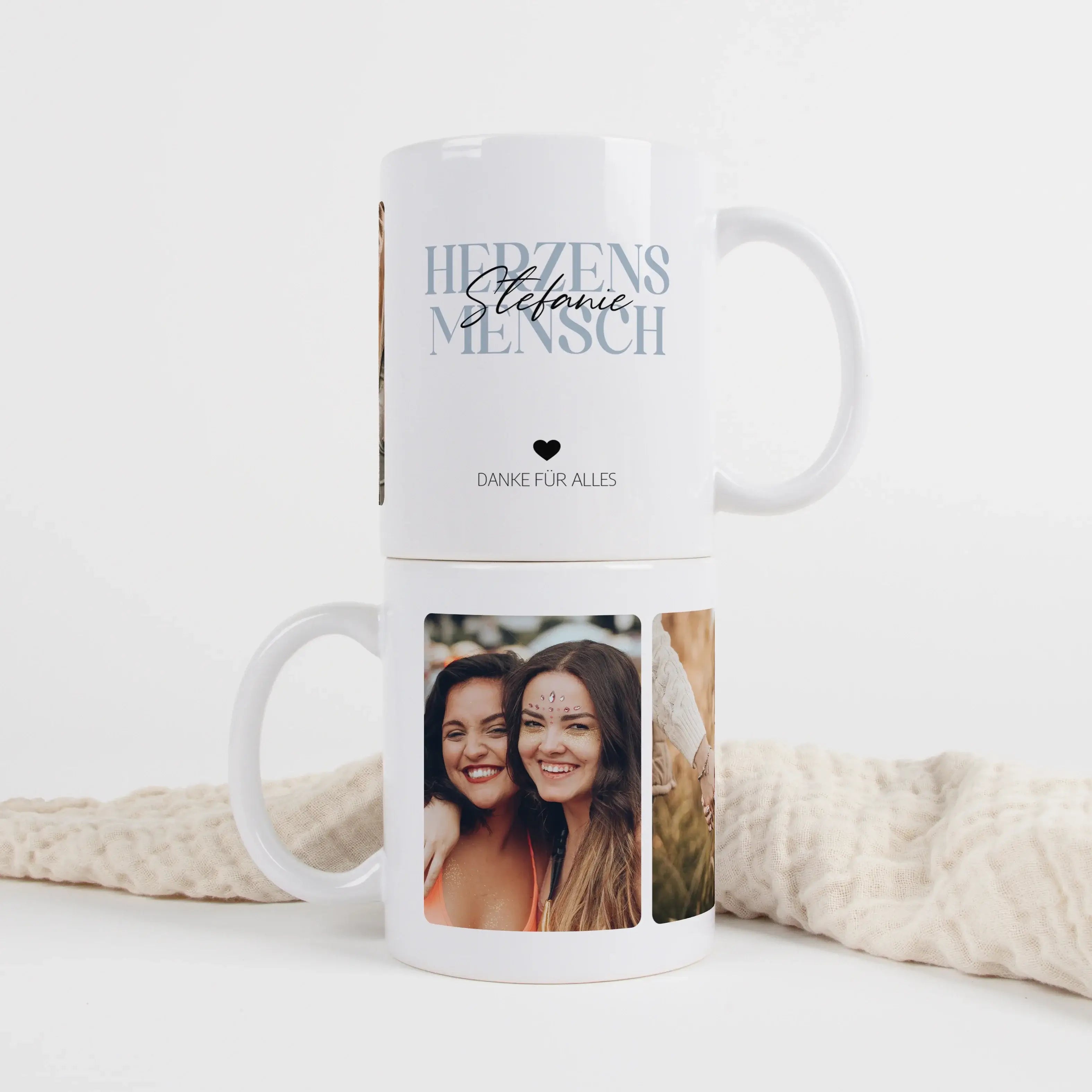 Tasse Herzensmensch-Keramik Tasse-famprints-Die Tasse Herzensmensch von famprints ist mehr als ein Alltagsgegenstand – sie wird zu einem persönlichen Geschenk mit Bedeutung. Durch die individuelle Gestaltung mit Namen und Wunschtext entsteht ein echtes Un