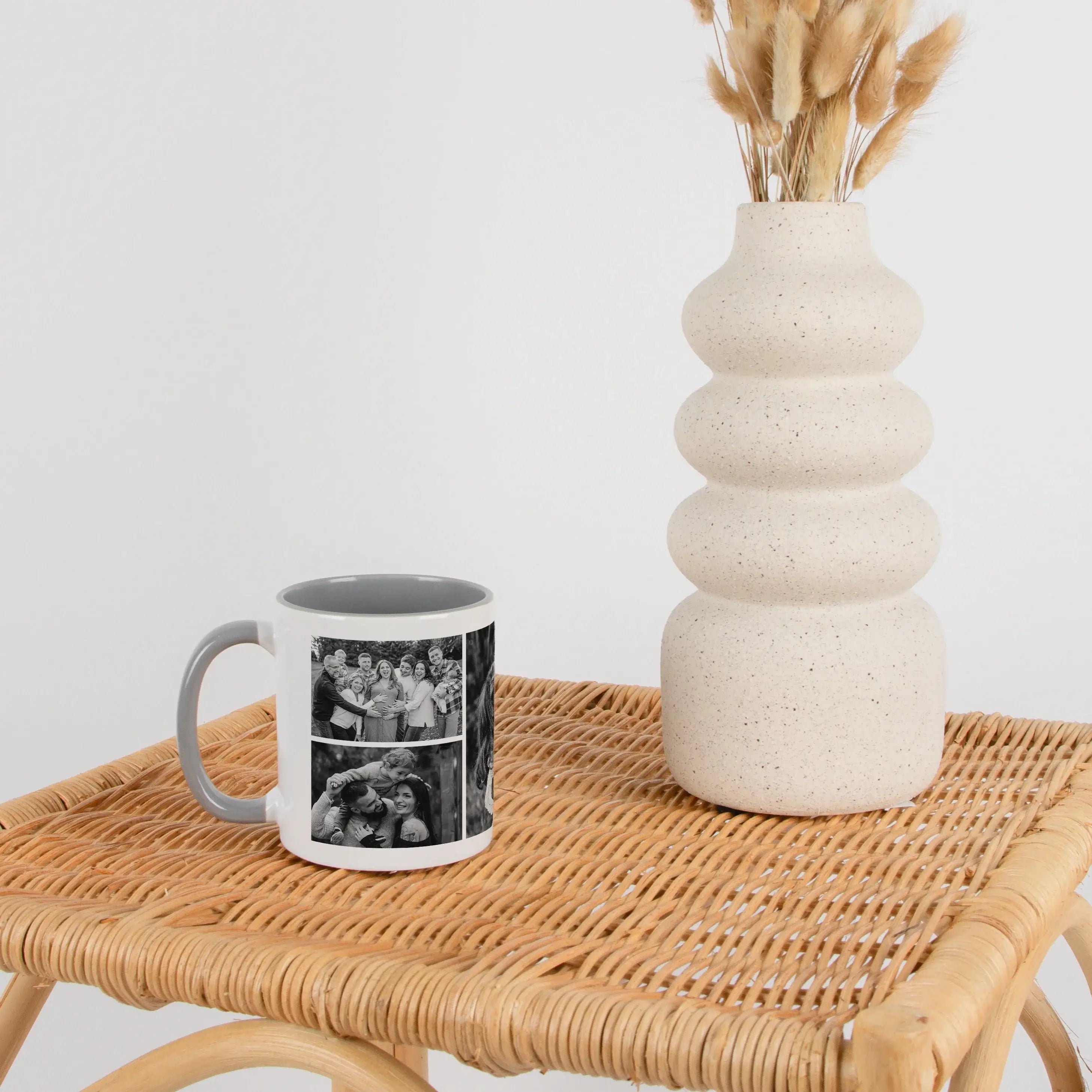Tasse Foto Liebe-Keramik Tasse-famprints-Tasse Foto Liebe ist mehr als nur ein Becher – sie ist deine persönliche Erinnerung für jeden Tag. Bei famprints gestaltest du deine Fototasse ganz einfach selbst und machst aus vier Lieblingsbildern ein individuel