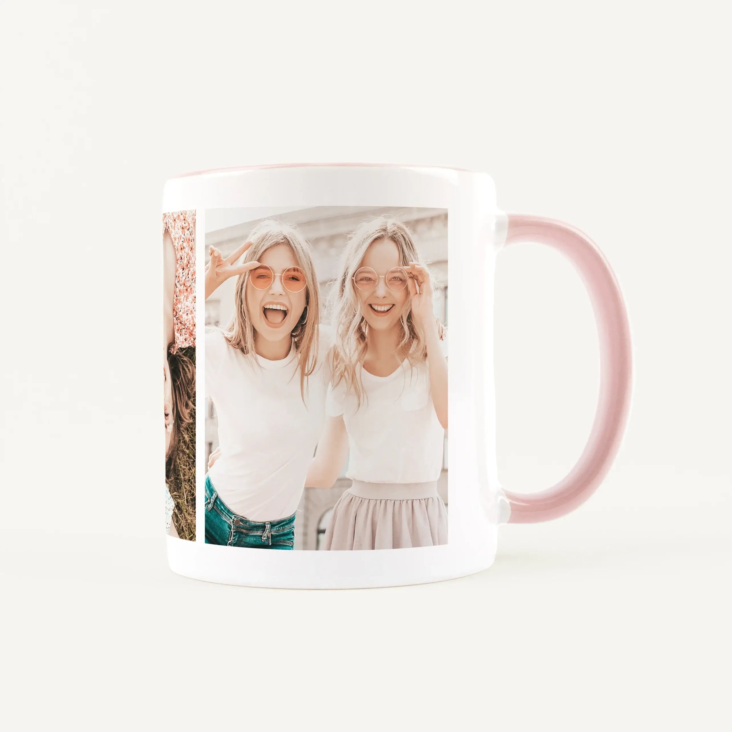 Tasse Foto Three-Keramik Tasse-famprints-Die Tasse Foto Three von famprints verwandelt deine schönsten Momente in eine persönliche Fototasse mit Charakter. Gestalte deine individuelle Kaffeetasse ganz einfach mit drei eigenen Bildern und erstelle eine har