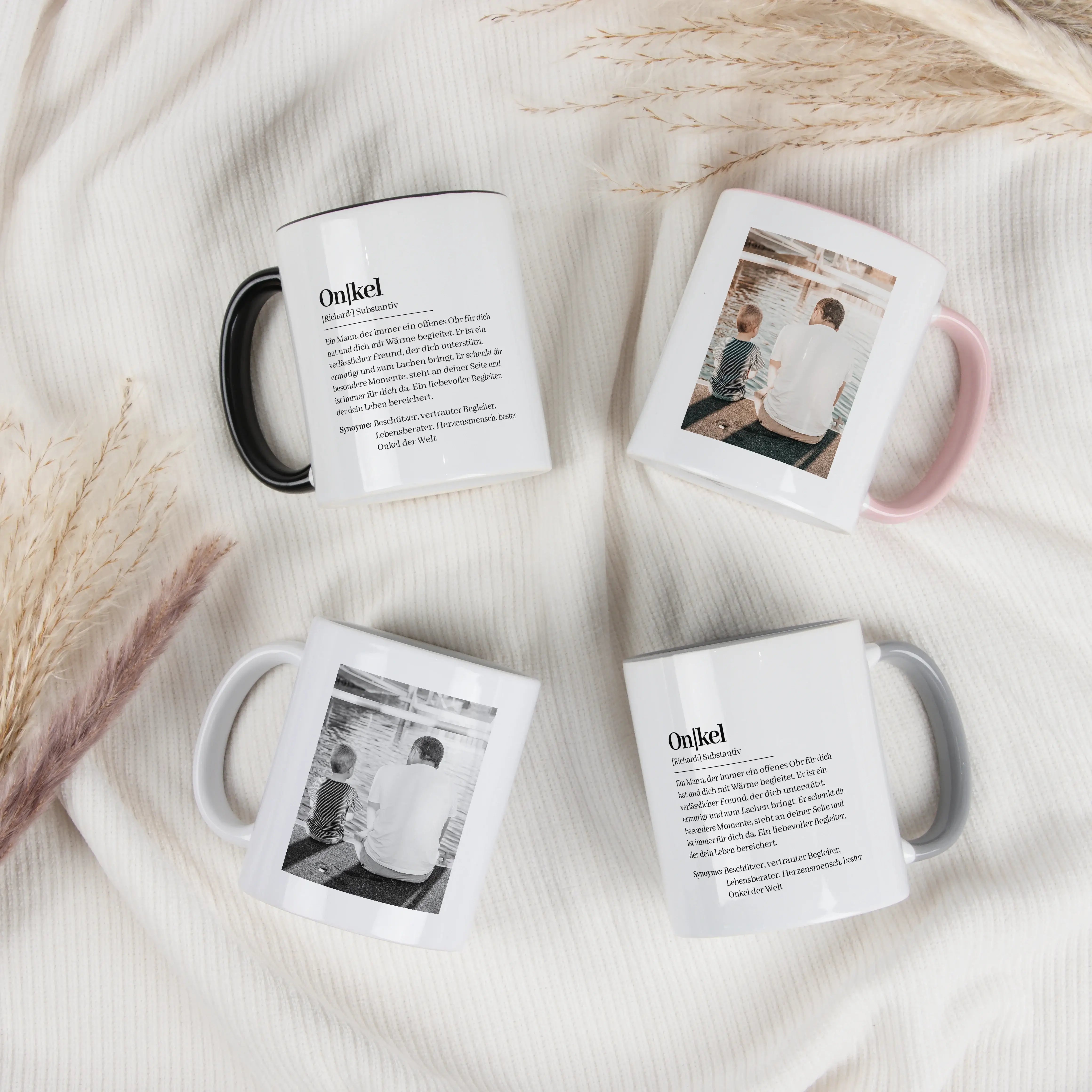 Tasse Definition Onkel-Keramik Tasse-famprints-Die Tasse Definition Onkel von famprints ist eine persönliche Geschenkidee für einen Menschen, der im Alltag einfach dazugehört. Das Design im Duden Stil beschreibt deinen Onkel mit liebevollen Worten und wir