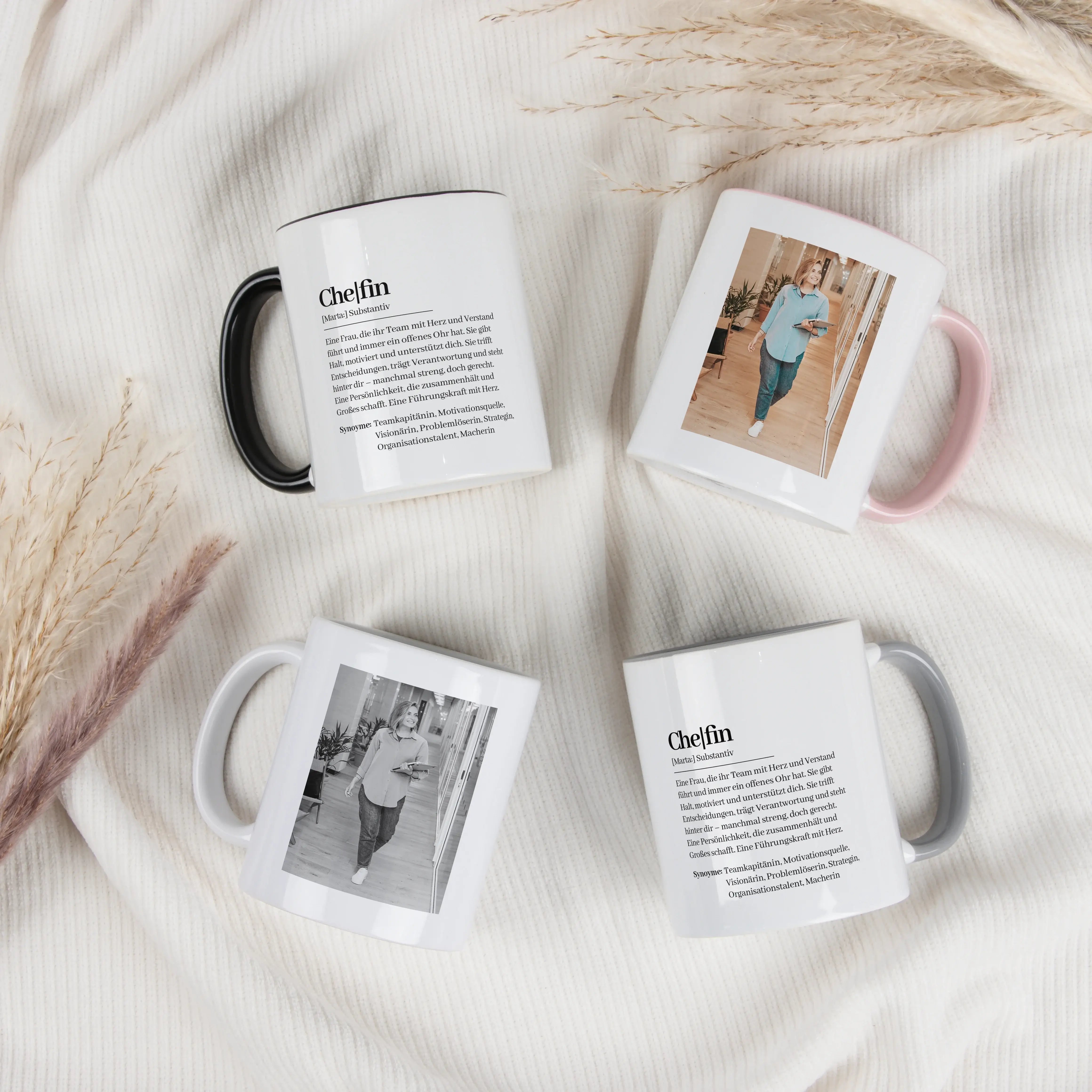 Tasse Definition Chefin-Keramik Tasse-famprints-Die Tasse Definition Chefin ist eine persönliche Geschenkidee für alle, die ihrer Vorgesetzten auf besondere Weise Danke sagen möchten. Der liebevoll formulierte Text im Duden Stil macht aus einer herkömmlic