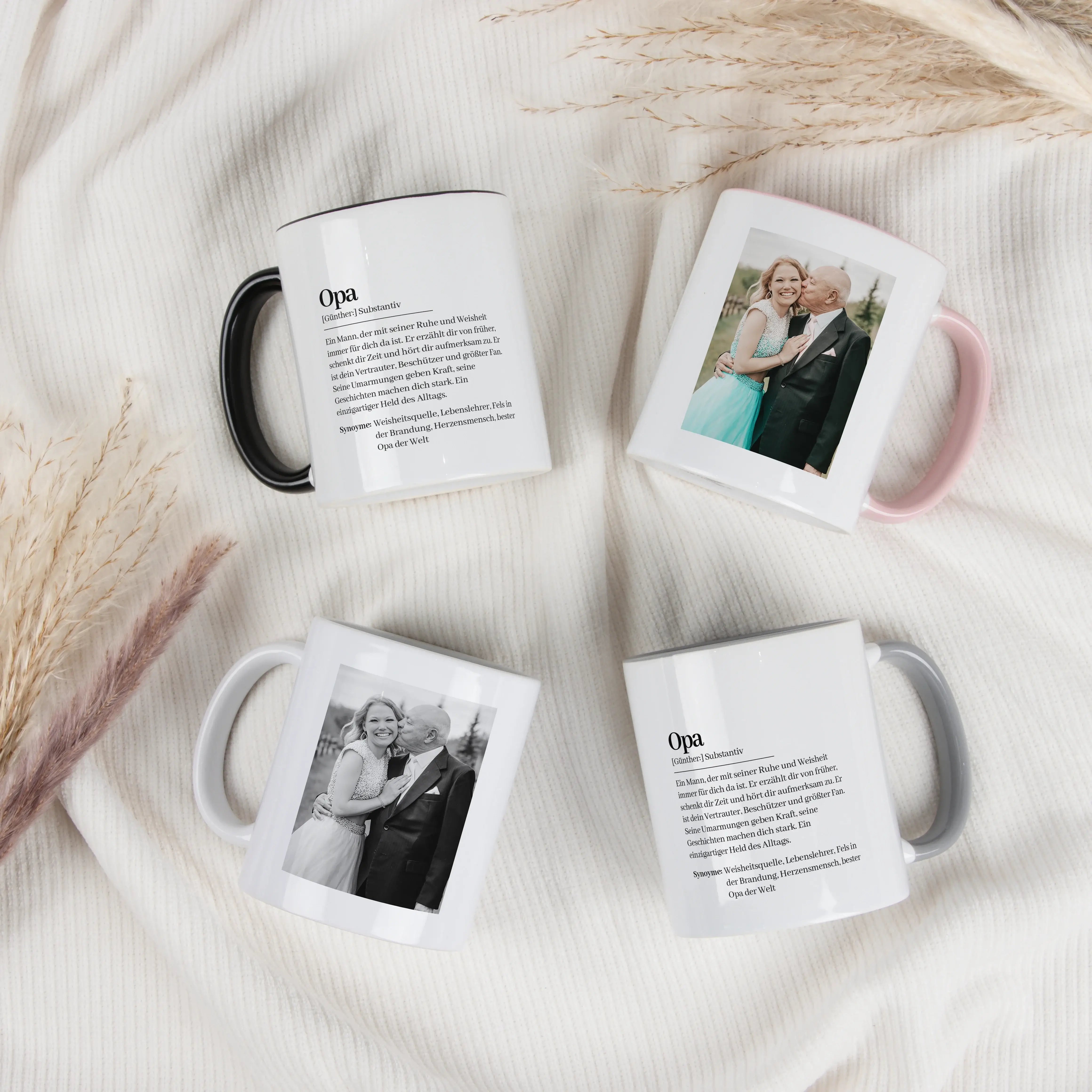 Tasse Definition Opa-Keramik Tasse-famprints-Die Tasse Definition Opa ist für alle gedacht, die ein persönliches Geschenk suchen, das nicht beliebig wirkt. Auf der weißen Tasse steht eine liebevolle Beschreibung im Duden Stil, die deinen Opa auf besondere