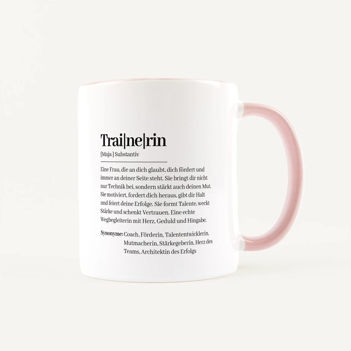 Tasse Definition Trainerin - Keramik Tasse - Personalisiertes Geschenk