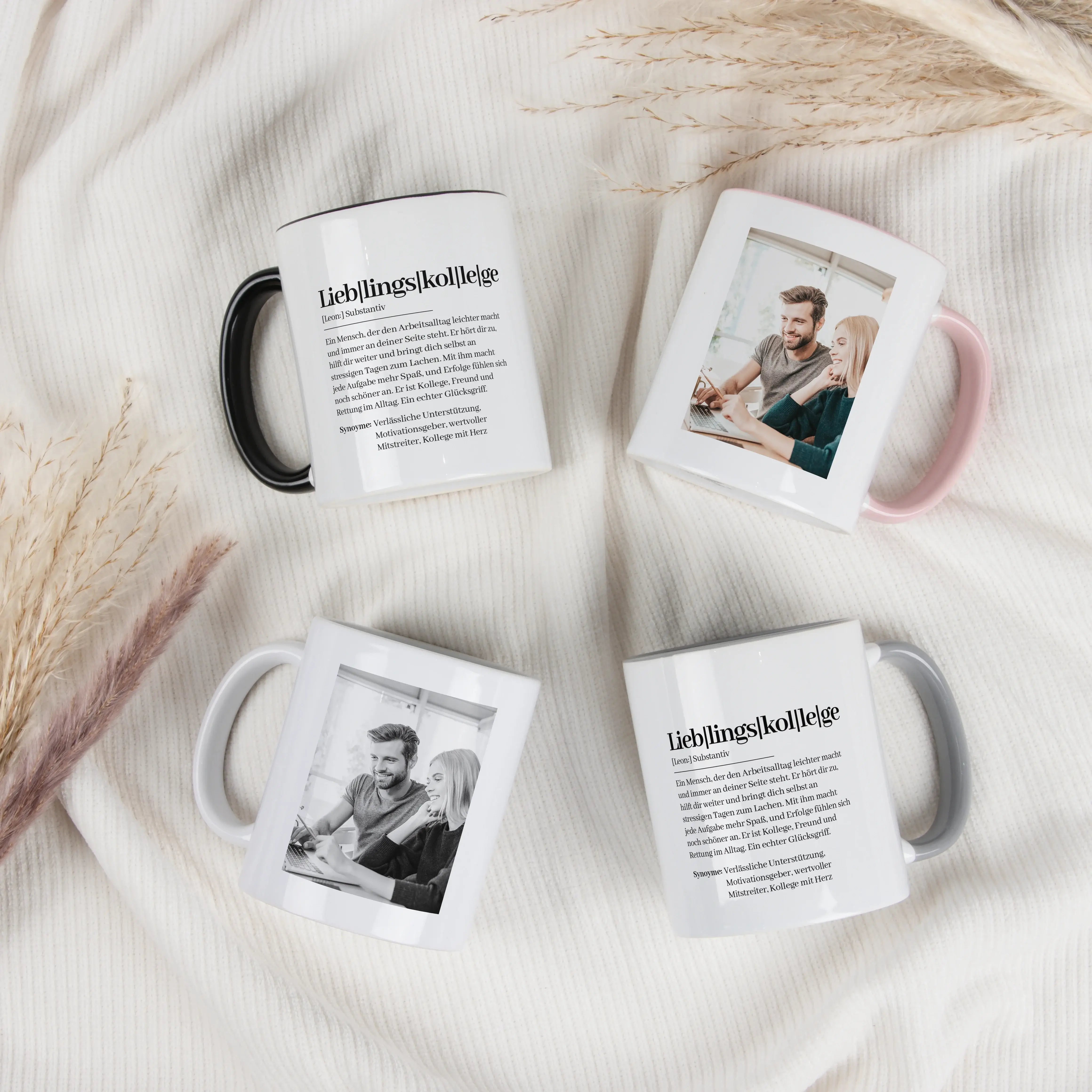 Tasse Definition Lieblingskollege-Keramik Tasse-famprints-Die Tasse Definition Lieblingskollege ist eine persönliche Geschenkidee für den Büroalltag, die Wertschätzung auf eine ehrliche und charmante Art zeigt. Im Duden Stil gestaltet, beschreibt sie den
