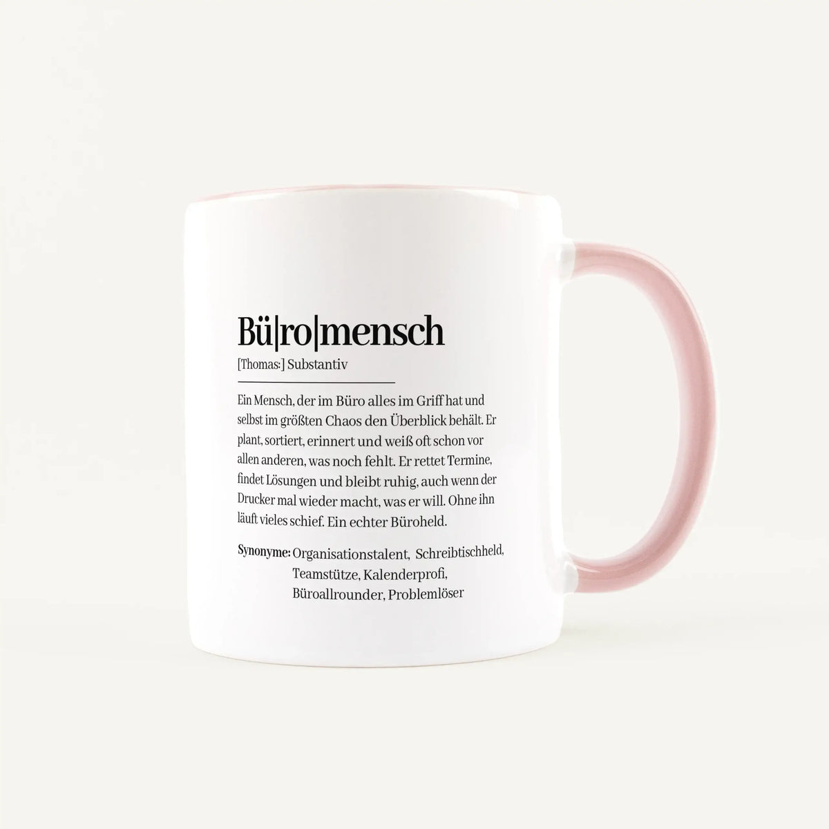 Keramik Tasse - Tasse Definition Büromensch - Personalisiertes Geschenk