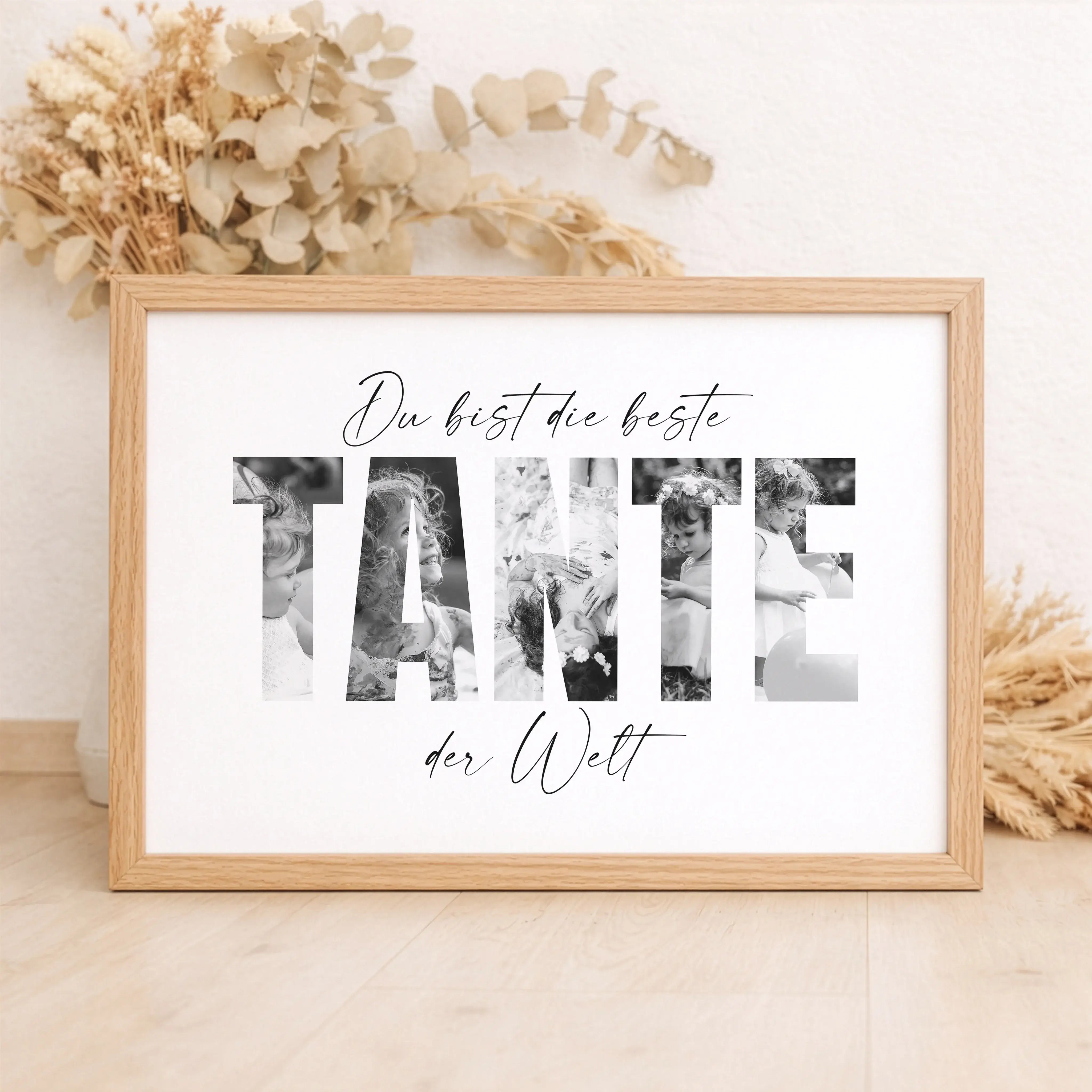 Beste Tante Poster-Personalisiertes Poster-famprints-Das Beste Tante Poster von famprints ist eine persönliche Geschenkidee für Menschen, die mehr sagen möchten als nur Danke. Das individuell gestaltbare Poster verbindet moderne Typografie mit deinen eige