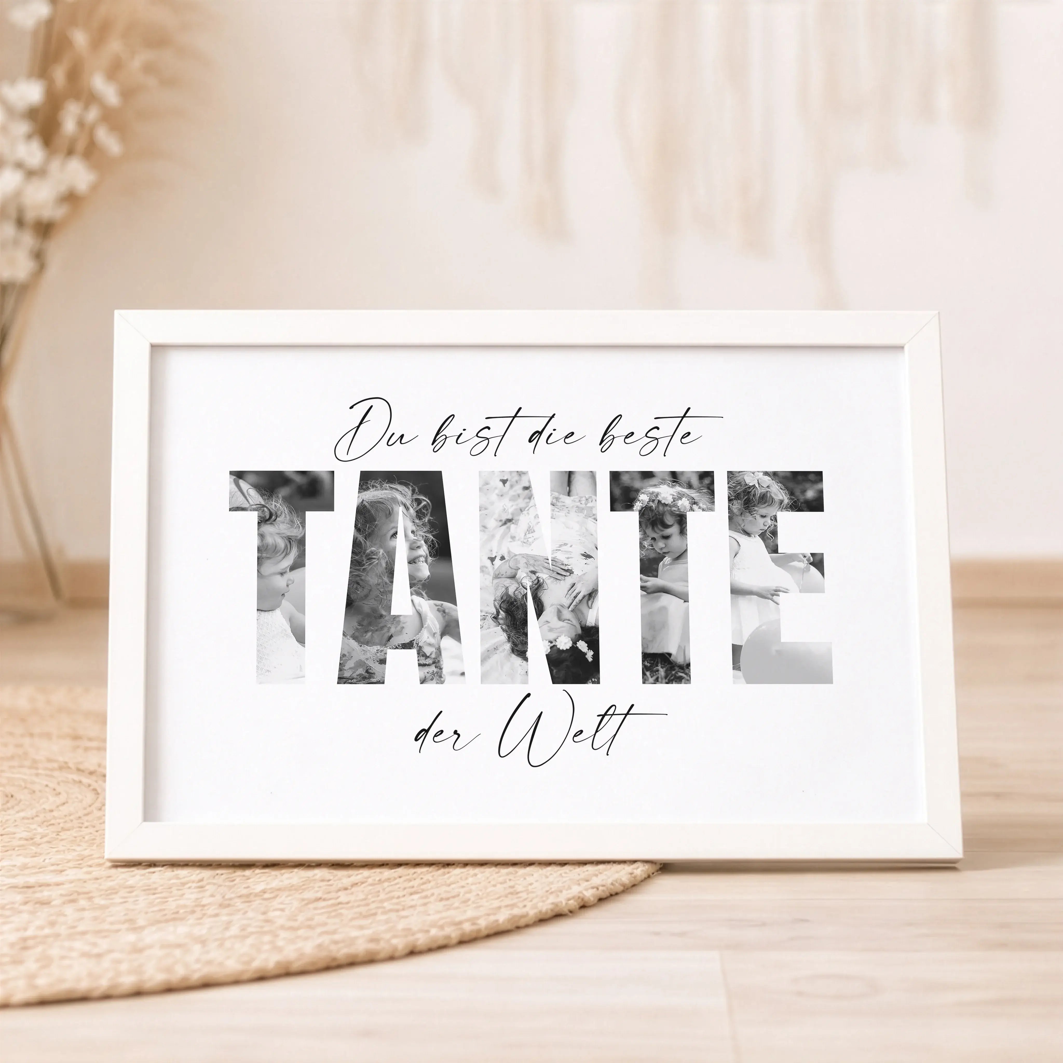 Beste Tante Poster-Personalisiertes Poster-famprints-Das Beste Tante Poster von famprints ist eine persönliche Geschenkidee für Menschen, die mehr sagen möchten als nur Danke. Das individuell gestaltbare Poster verbindet moderne Typografie mit deinen eige