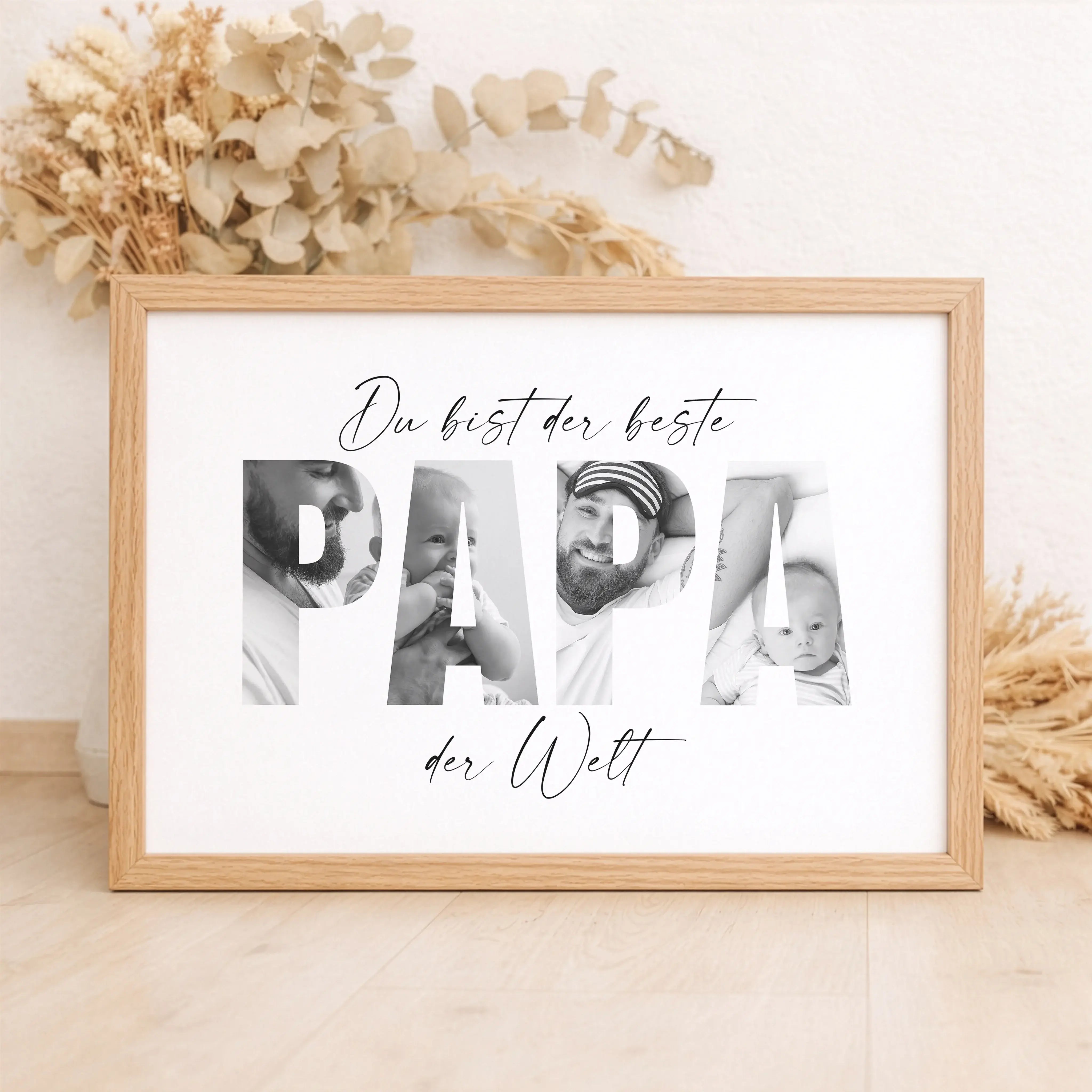 Bester Papa Poster-Personalisiertes Poster-famprints-Das Bester Papa Poster von famprints ist ein persönliches Geschenk für Papa, das echte Bedeutung hat und im Alltag sichtbar bleibt. Ob zum Vatertag, Geburtstag oder einfach als liebevolle Überraschung z