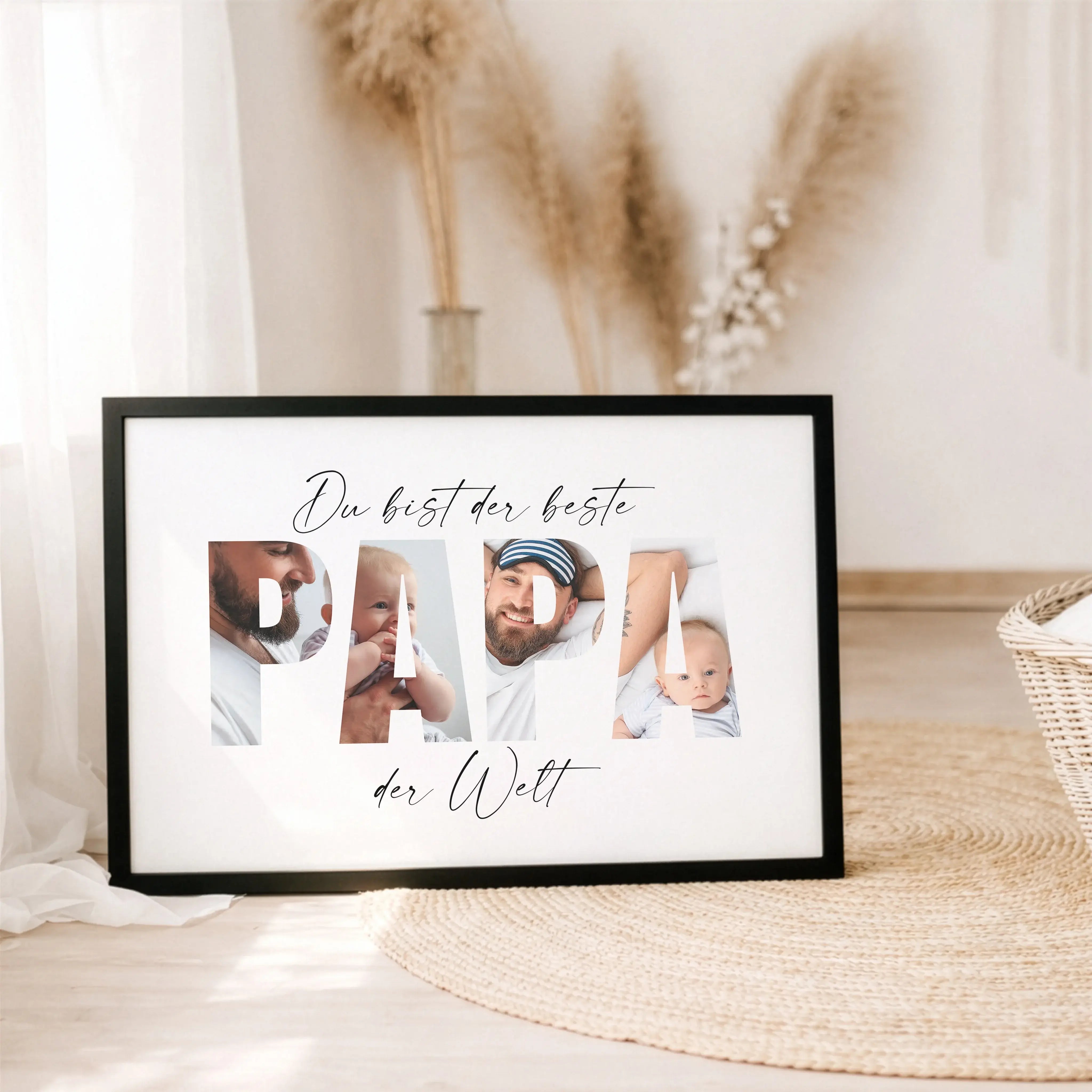 Bester Papa Poster-Personalisiertes Poster-famprints-Das Bester Papa Poster von famprints ist ein persönliches Geschenk für Papa, das echte Bedeutung hat und im Alltag sichtbar bleibt. Ob zum Vatertag, Geburtstag oder einfach als liebevolle Überraschung z