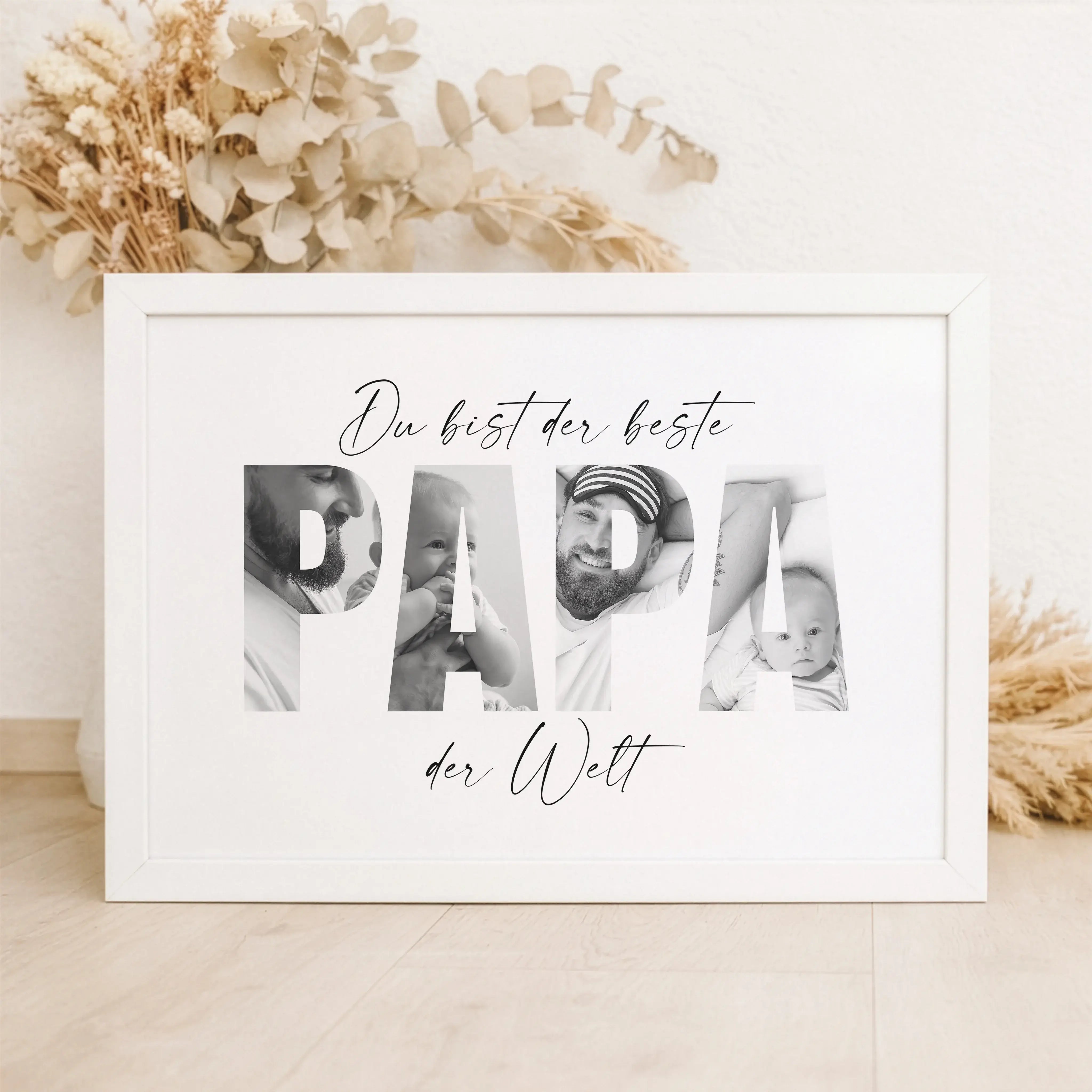 Bester Papa Poster-Personalisiertes Poster-famprints-Das Bester Papa Poster von famprints ist ein persönliches Geschenk für Papa, das echte Bedeutung hat und im Alltag sichtbar bleibt. Ob zum Vatertag, Geburtstag oder einfach als liebevolle Überraschung z
