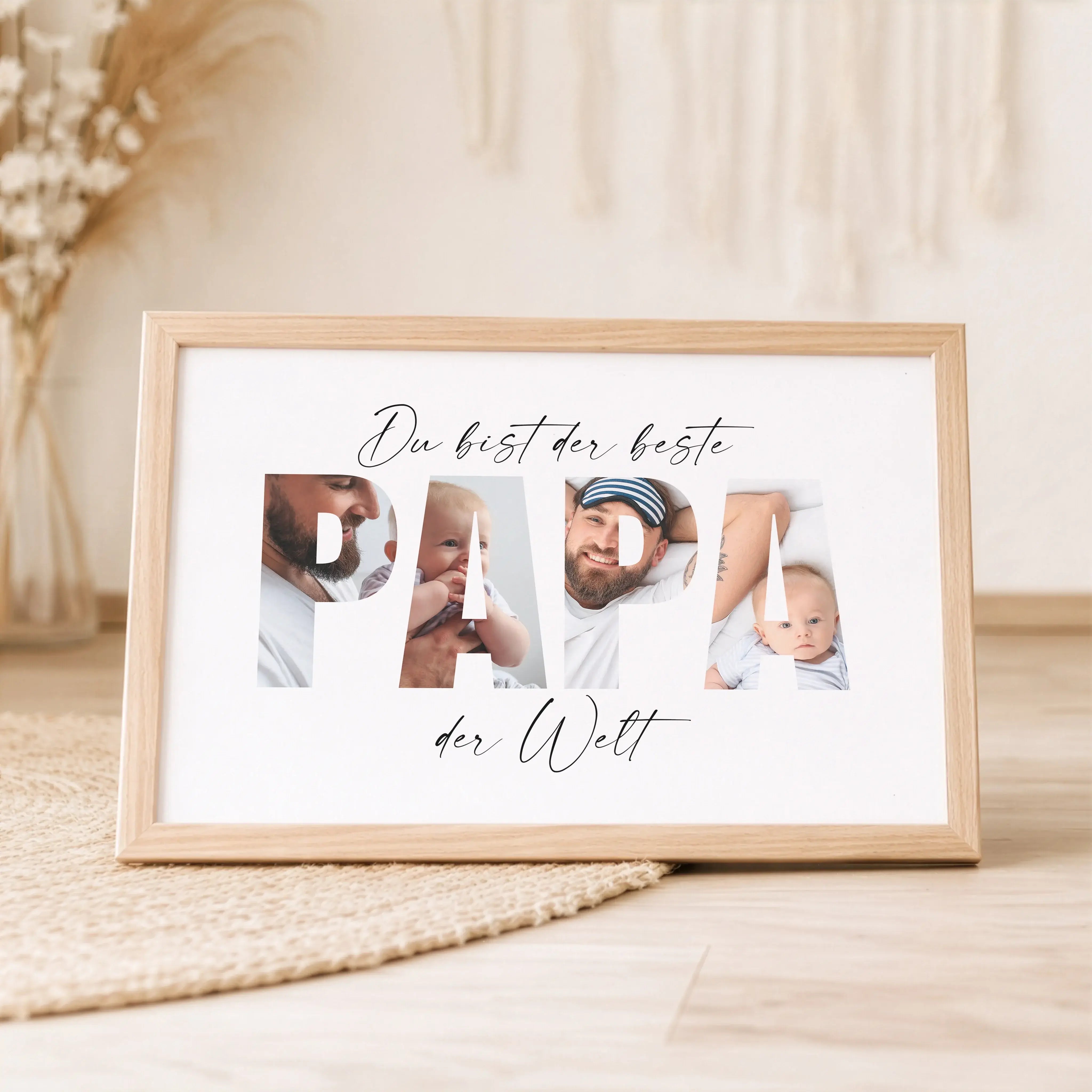 Bester Papa Poster-Personalisiertes Poster-famprints-Das Bester Papa Poster von famprints ist ein persönliches Geschenk für Papa, das echte Bedeutung hat und im Alltag sichtbar bleibt. Ob zum Vatertag, Geburtstag oder einfach als liebevolle Überraschung z