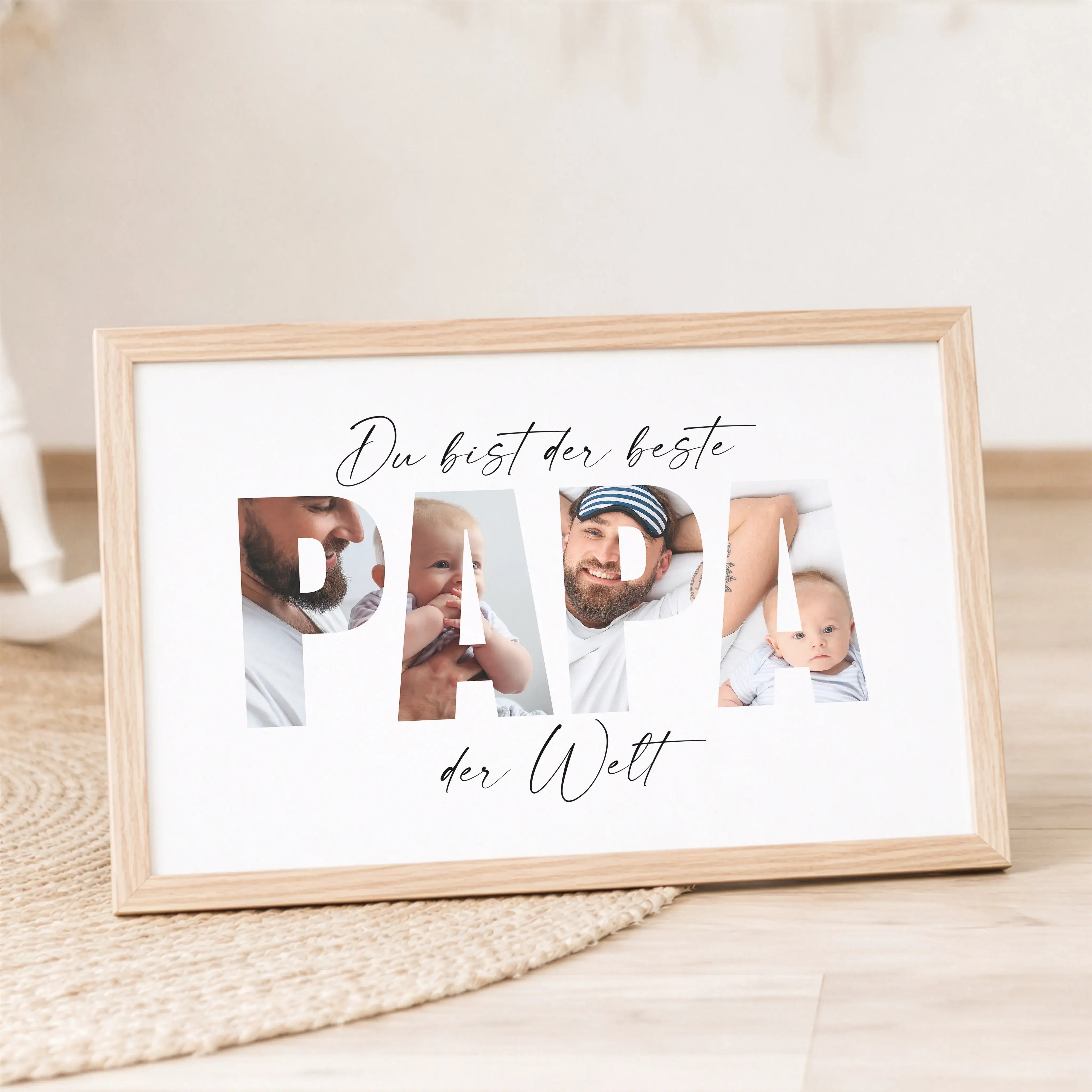 Bester Papa Poster-Personalisiertes Poster-famprints-Das Bester Papa Poster von famprints ist ein persönliches Geschenk für Papa, das echte Bedeutung hat und im Alltag sichtbar bleibt. Ob zum Vatertag, Geburtstag oder einfach als liebevolle Überraschung z