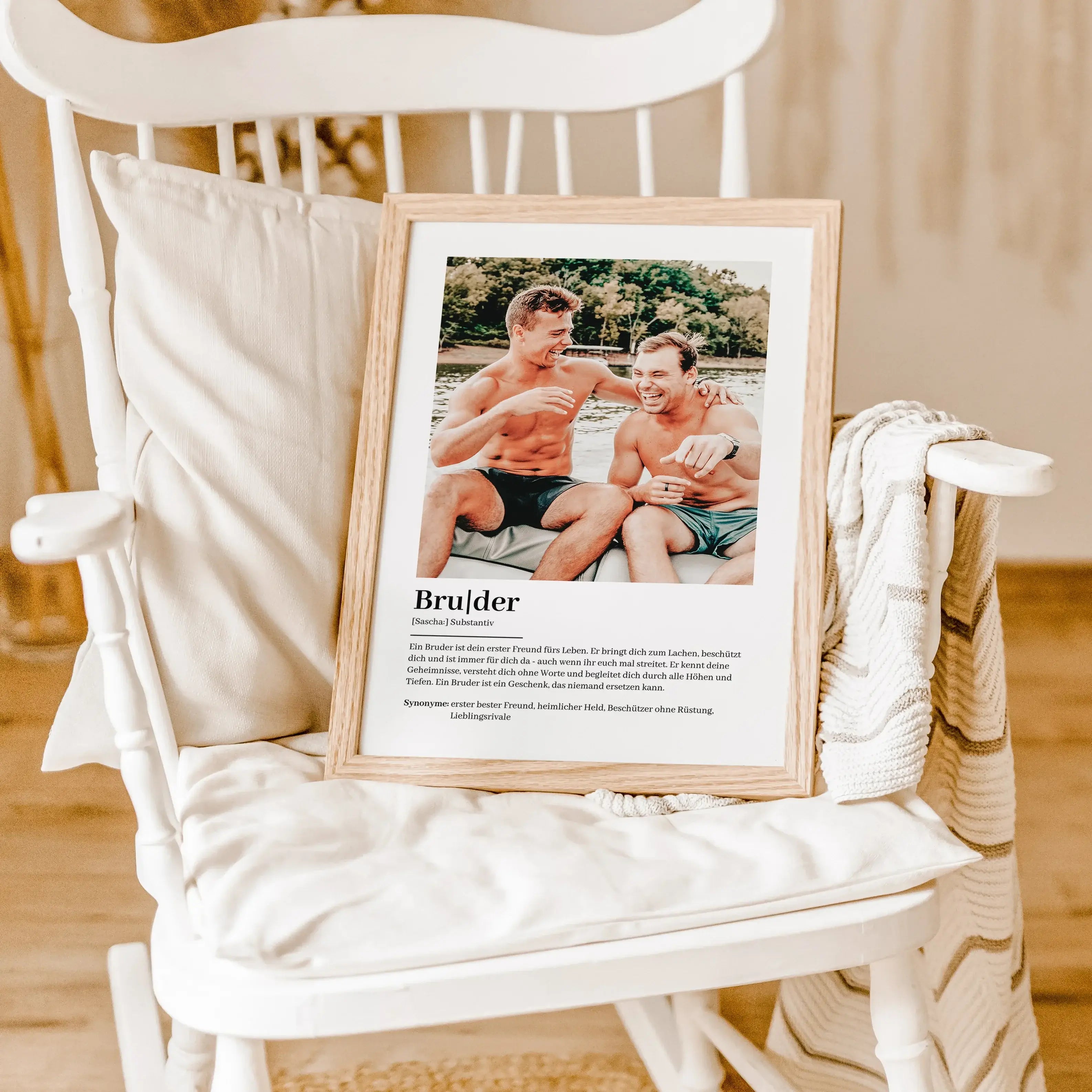 Bruder Definition Poster mit Foto-Personalisiertes Poster-famprints-Suchst du ein einzigartiges Geschenk für deinen Bruder? Unser Bruder Definition Poster mit Foto ist genau das Richtige! Dieses liebevoll gestaltete Poster zeigt auf besondere Weise, wie d