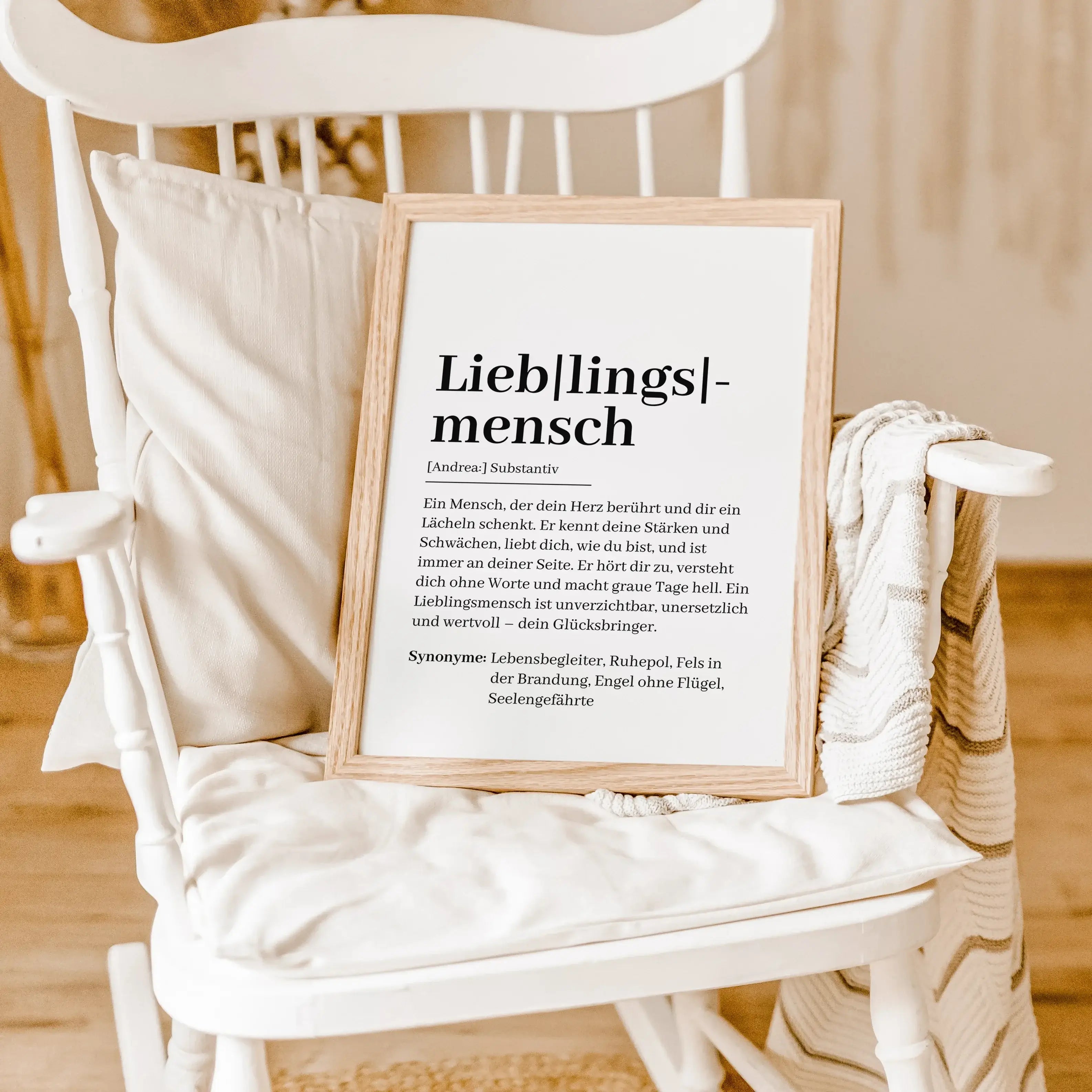 Lieblingsmensch Definition Poster-famprints-Personalisiertes Poster-Suchst du nach einem einzigartigen Geschenk, das von Herzen kommt? Unser Lieblingsmensch Definition Poster ist genau das Richtige! Dieses liebevoll gestaltete Poster zeigt auf besondere W
