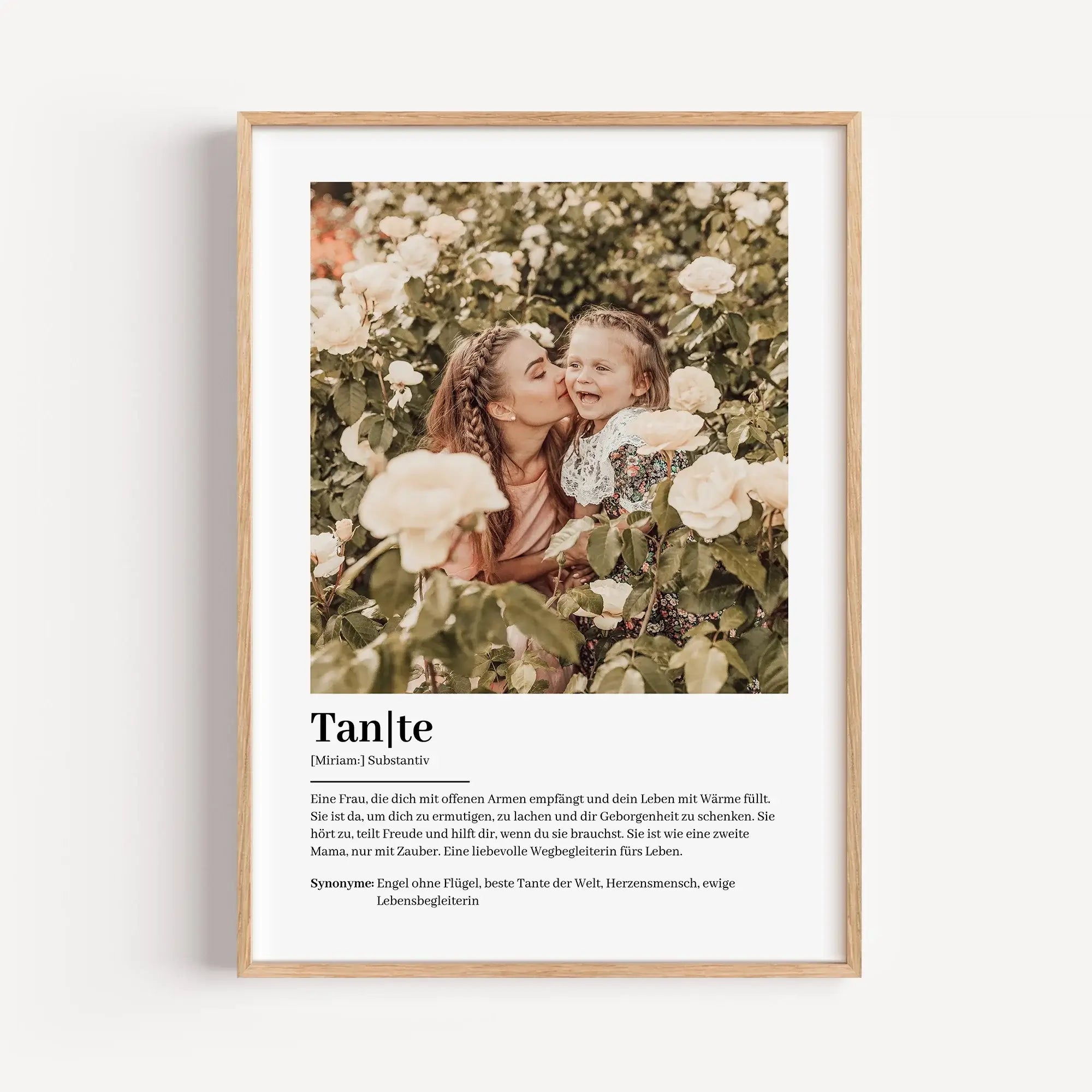 Tante Definition Poster mit Foto-famprints-Personalisiertes Poster-Suchst du nach einem einzigartigen Geschenk für deine Tante? Unser Tante Definition Poster mit Foto ist die perfekte Wahl! Dieses liebevoll gestaltete Poster zeigt auf besondere Weise, wie