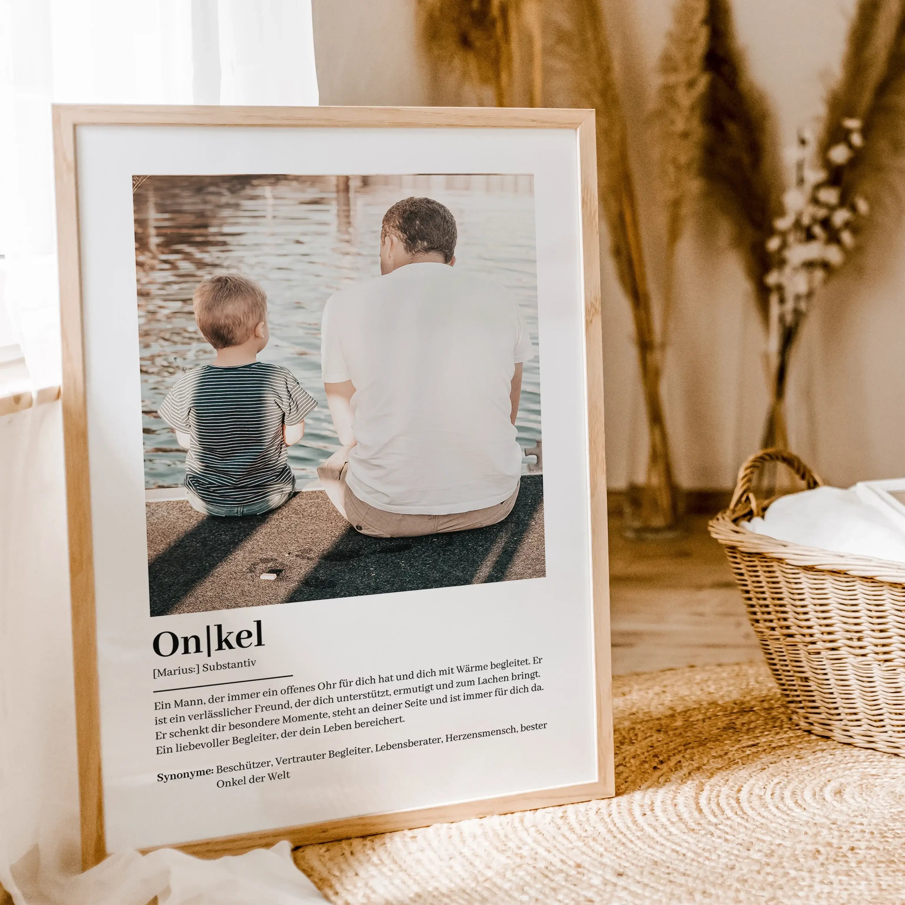Onkel Definition Poster mit Foto-famprints-Personalisiertes Poster-Suchst du nach einem besonderen Geschenk für deinen Onkel? Unser Onkel Definition Poster mit Foto ist die perfekte Wahl! Dieses liebevoll gestaltete Poster zeigt auf einzigartige Weise, wi