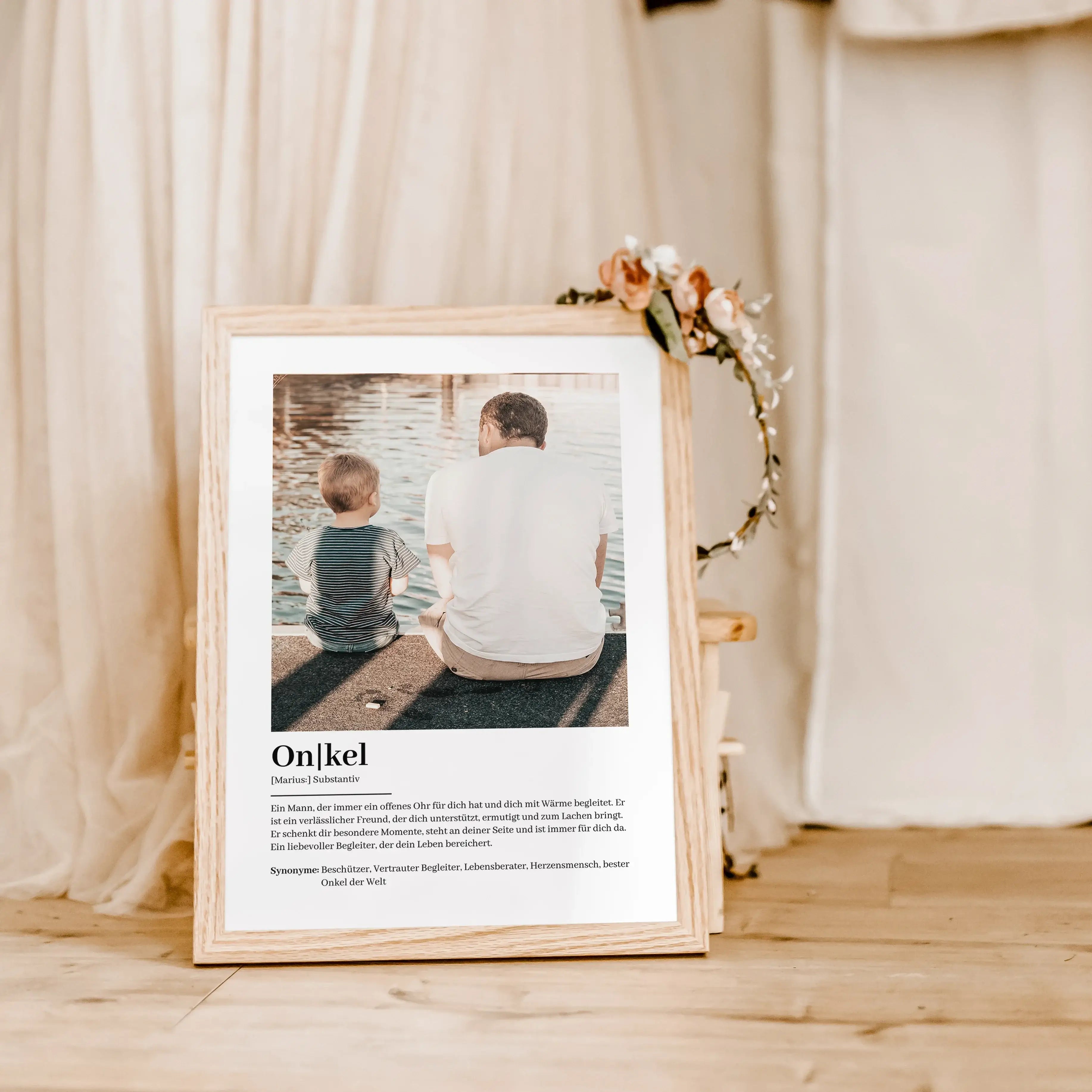 Onkel Definition Poster mit Foto-famprints-Personalisiertes Poster-Suchst du nach einem besonderen Geschenk für deinen Onkel? Unser Onkel Definition Poster mit Foto ist die perfekte Wahl! Dieses liebevoll gestaltete Poster zeigt auf einzigartige Weise, wi