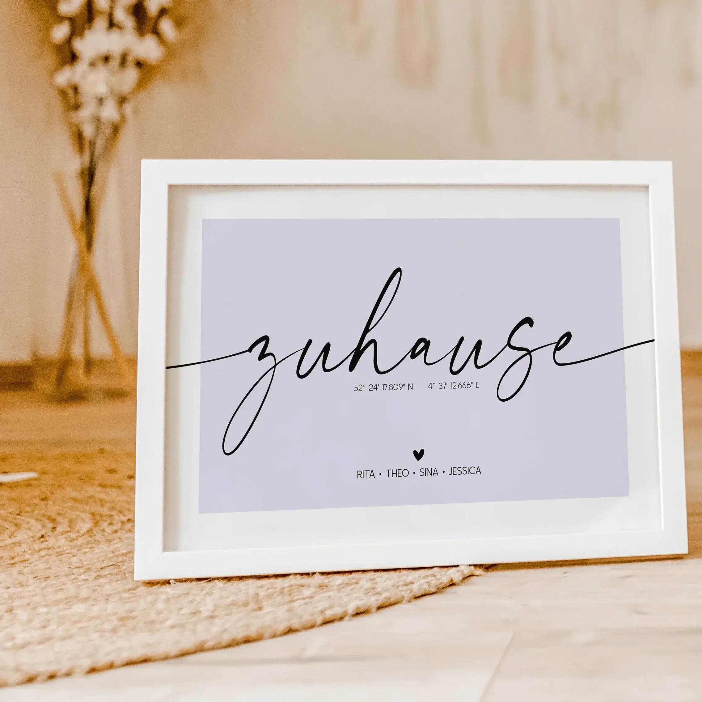 Poster Zuhause No1-famprints-Personalisiertes Poster-Entdecke unser Zuhause Poster, das deinem neuen Lebensabschnitt einen ganz individuellen Rahmen verleiht. Dieses liebevoll gestaltete Bild Zuhause ist mehr als nur ein dekoratives Element; es wird zum e