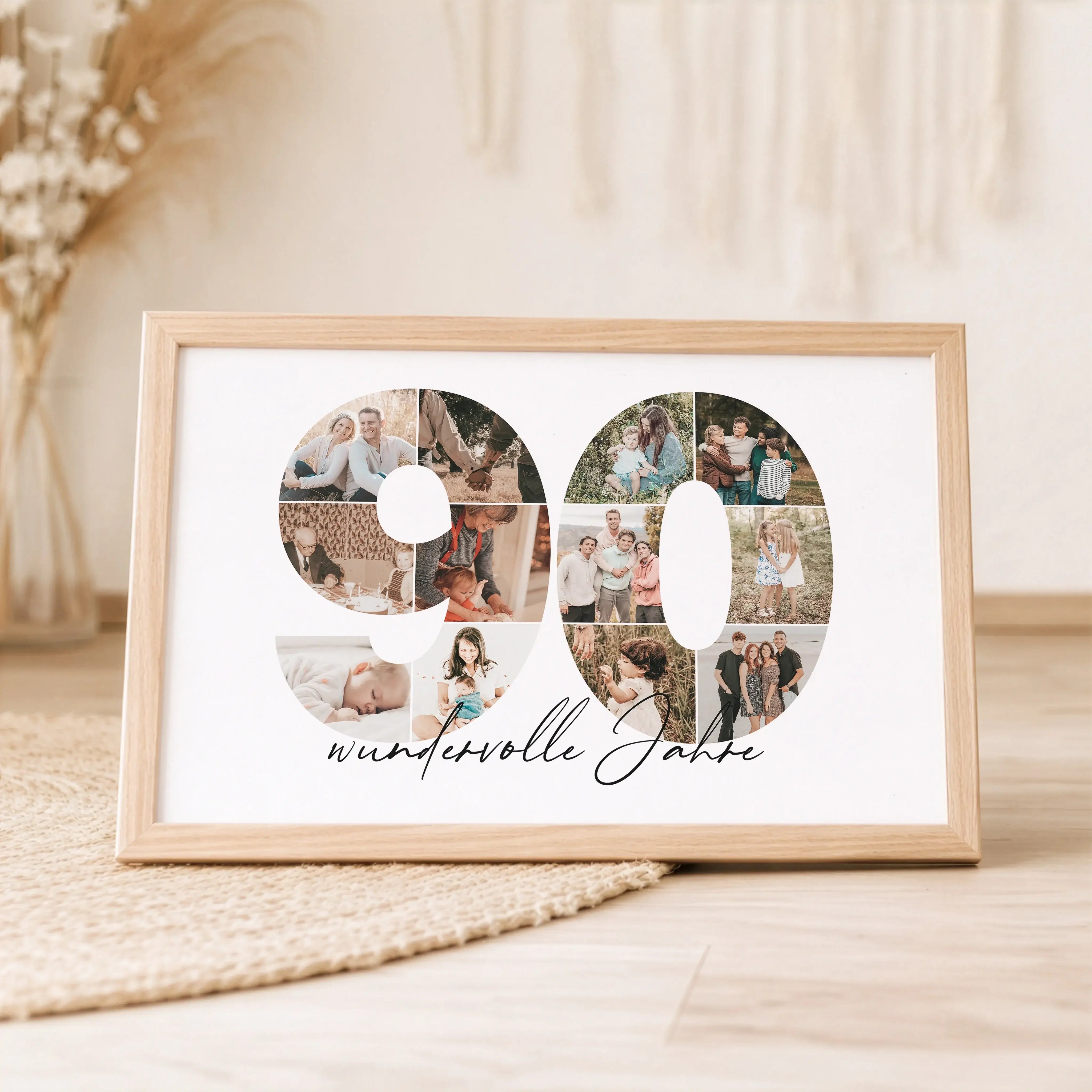 Foto Poster 90-Personalisiertes Poster-famprints-Das Foto Poster 90 von famprints ist eine persönliche Art, besondere Lebenswege sichtbar zu machen. Ob zum 90. Geburtstag, als Geschenk zum Jubiläum oder für einen runden Ehrentag in der Familie – dieses pe