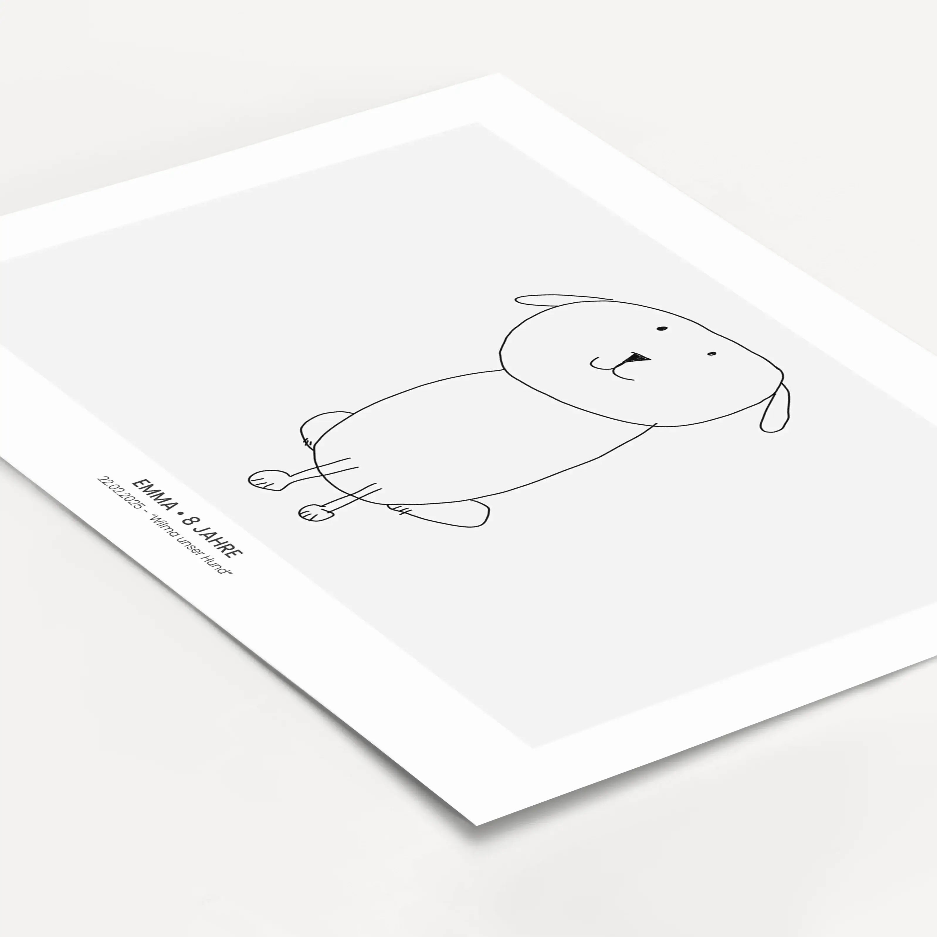 Kinderkunst Poster No2 - Personalisiertes Poster - famprints - Verwandle die Kunstwerke deiner Kleinen in ein einzigartiges Kinderkunst Poster No2! Bei famprints wird aus jeder Kinderzeichnung ein echtes Highlight für deine Wand. Lade einfach ein Foto des