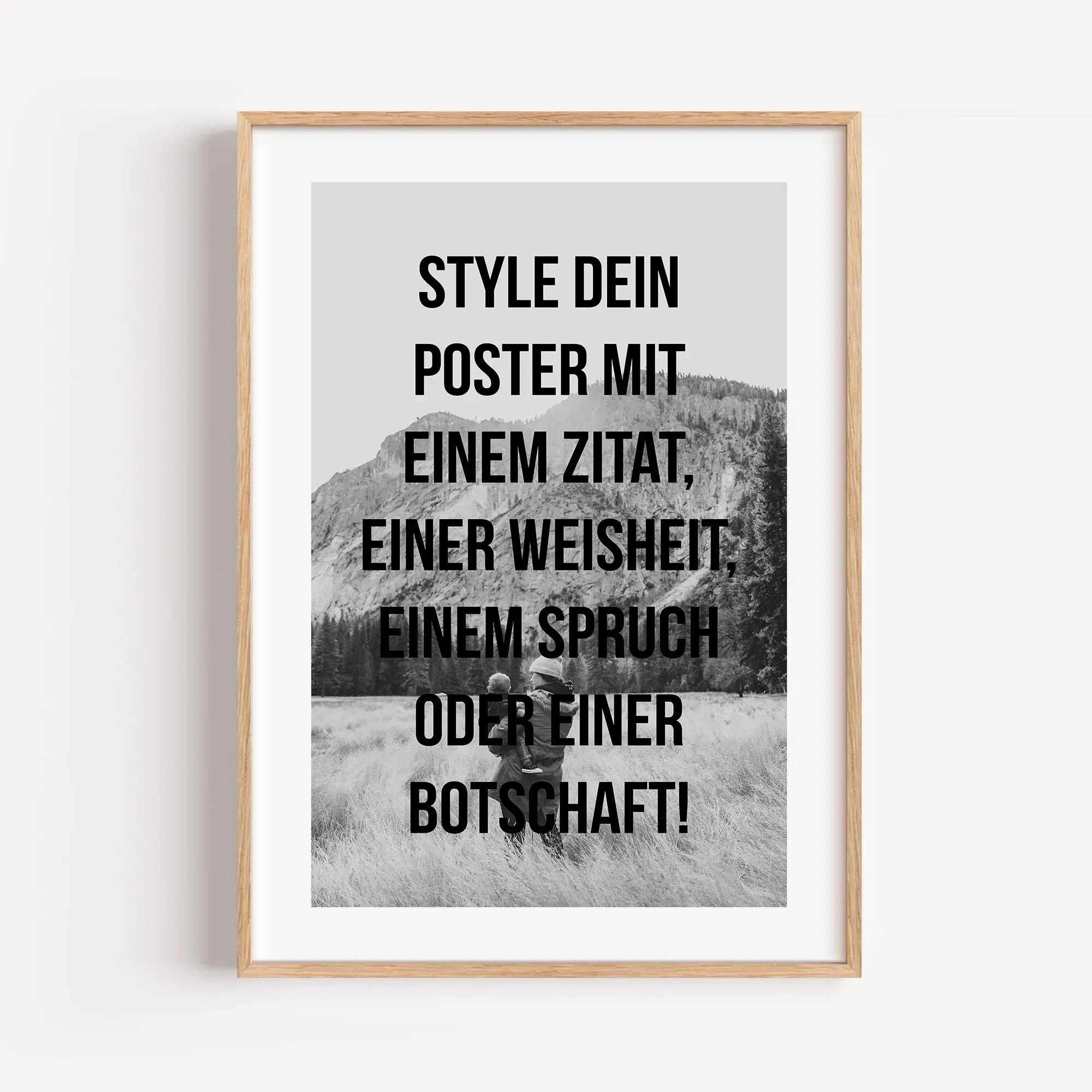 Text Poster mit Foto - Personalisiertes Poster - famprints - Gestalte dein individuelles Text Poster mit Foto – ideal als persönliches Geschenk oder für dein eigenes Zuhause! Wähle deinen eigenen Text, Zitat, Vers oder Spruch und kreiere ein einzigartiges