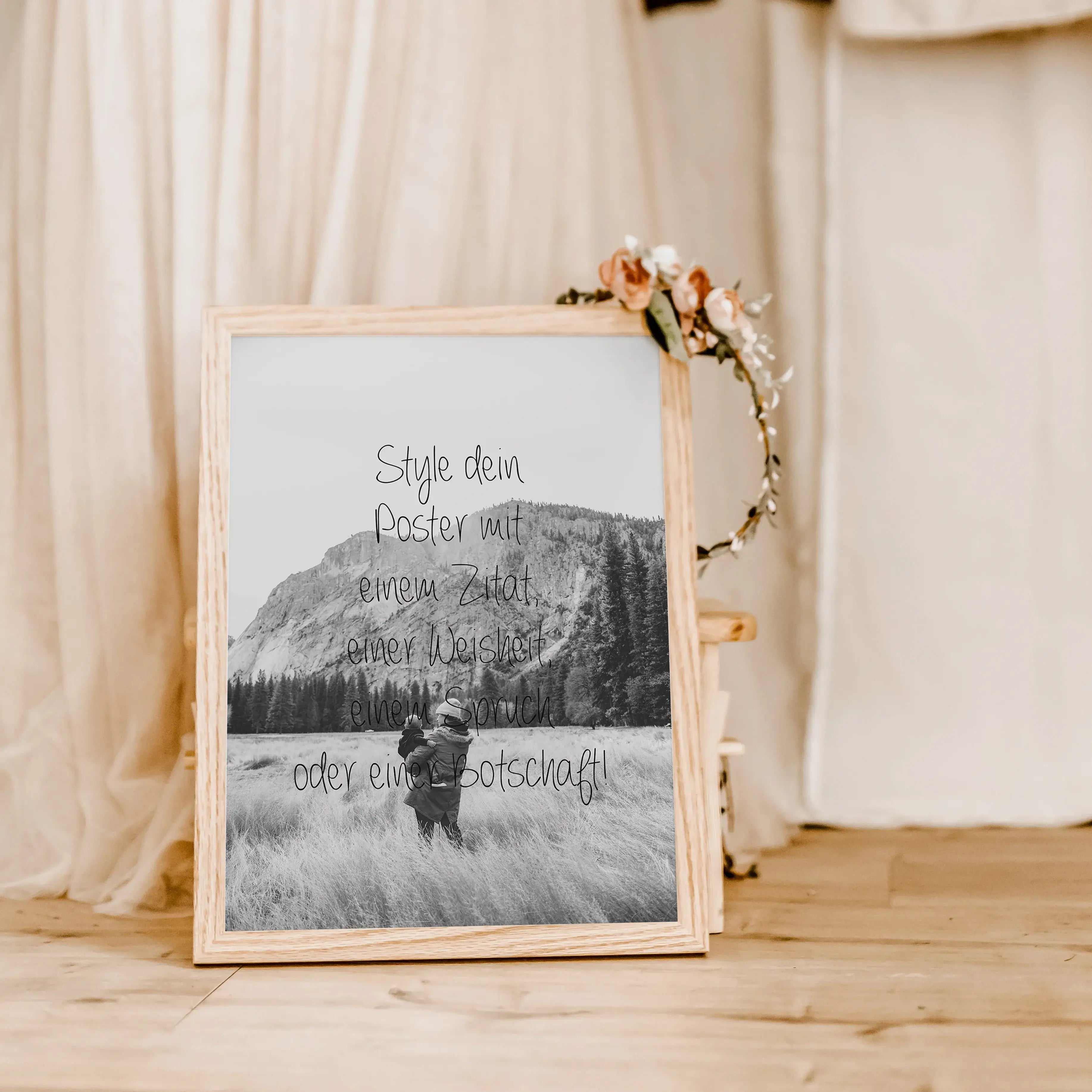 Text Poster mit Foto - Personalisiertes Poster - famprints - Gestalte dein individuelles Text Poster mit Foto – ideal als persönliches Geschenk oder für dein eigenes Zuhause! Wähle deinen eigenen Text, Zitat, Vers oder Spruch und kreiere ein einzigartiges