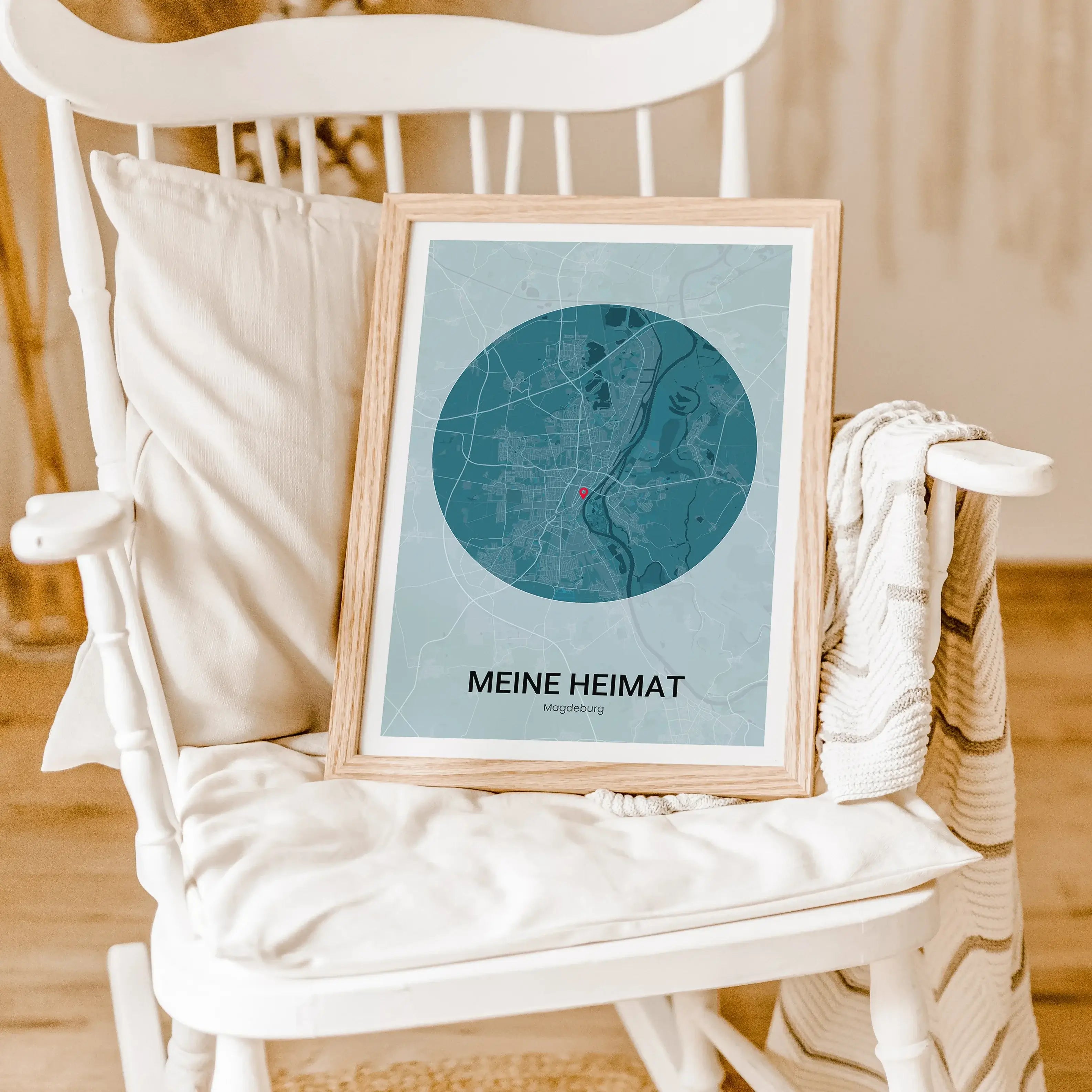 Stadtkarte Poster Circle Halo - Personalisiertes Poster - famprints - Entdecke dein persönliches Stadtkarte Poster Circle Halo – das perfekte Geschenk für alle, die oft an ihren Lieblingsort denken oder ihn vermissen. Gestalte das Poster mit der Stadtkart