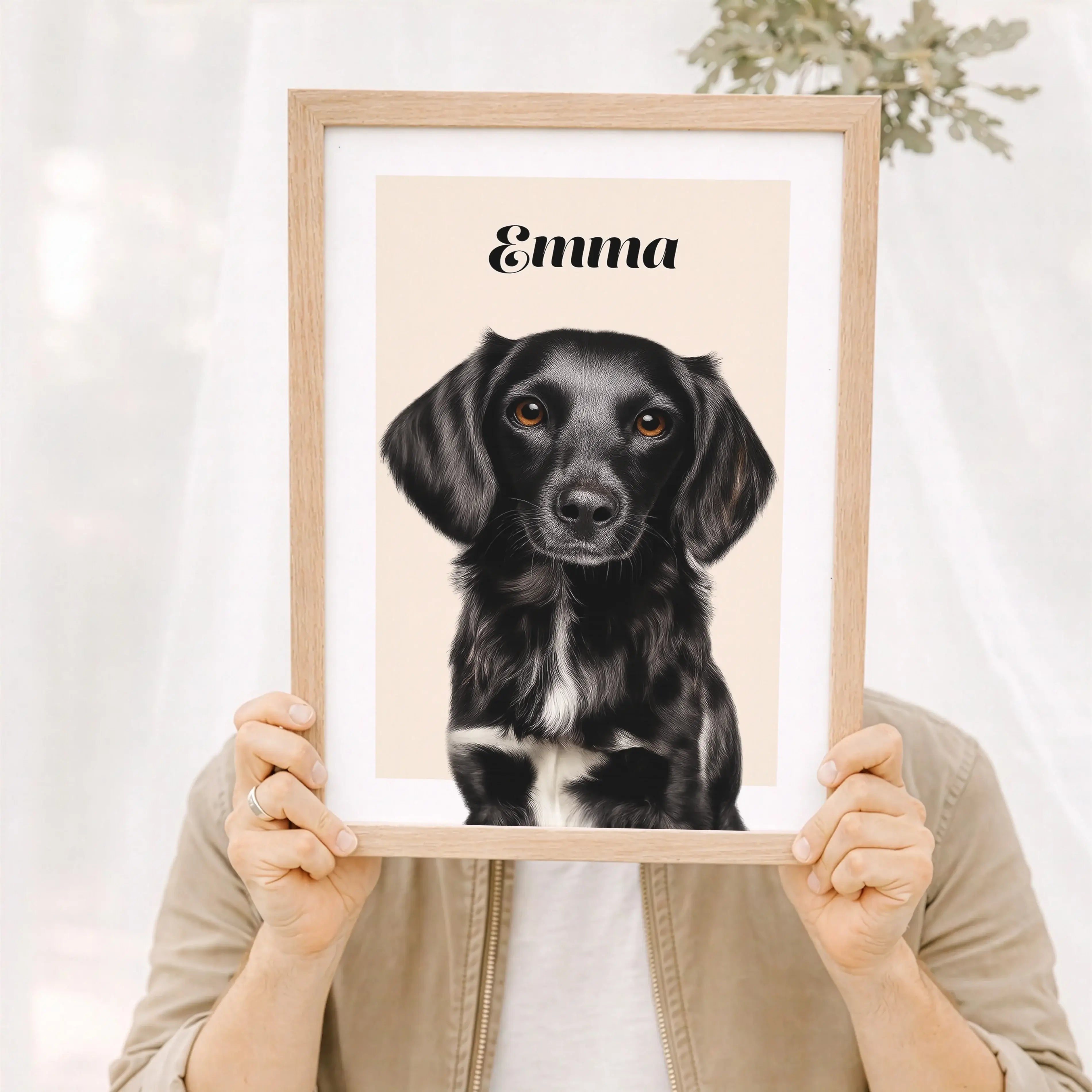 Haustier Poster-Personalisiertes Poster-famprints-Haustier Poster von famprints verwandelt dein Lieblingsfoto in ein individuelles Kunstwerk für dein Zuhause. Du lädst einfach das Portrait deines Hundes, deiner Katze oder deines Pferdes hoch und unser Kon