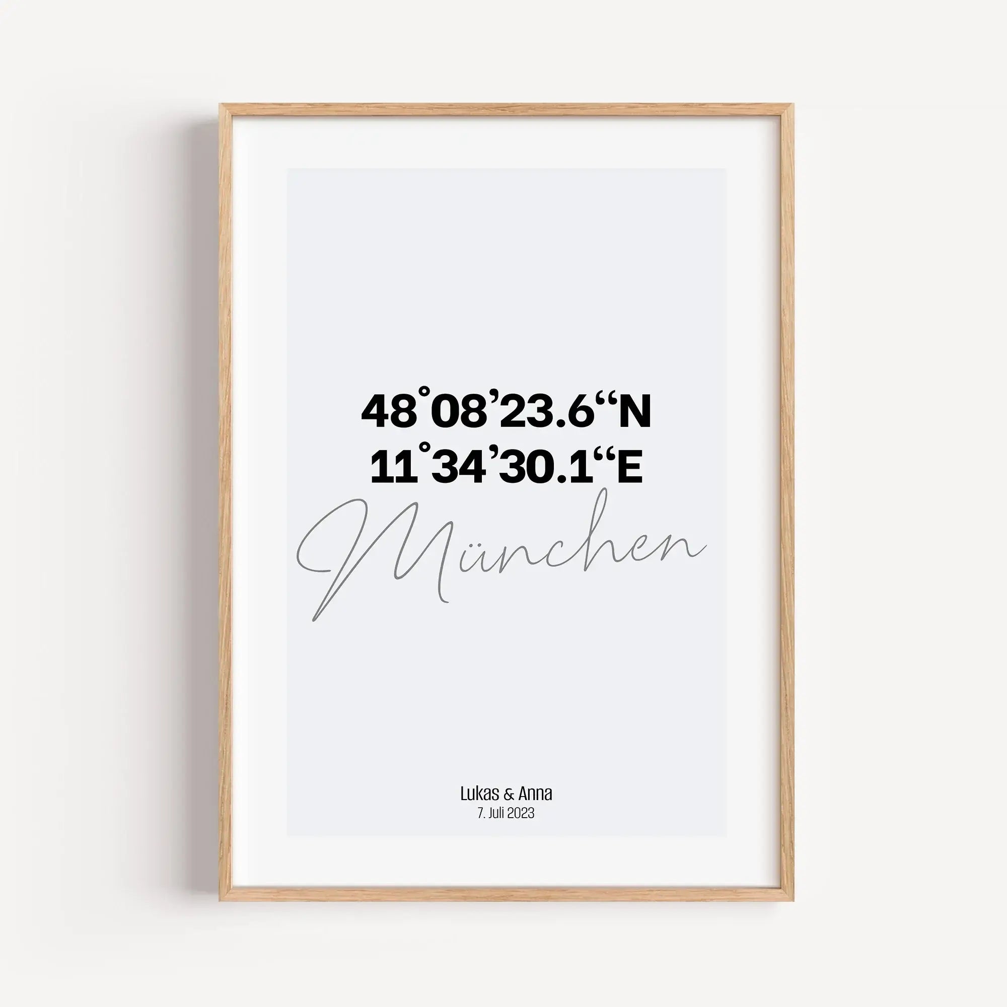 Stadtposter Koordinaten-Personalisiertes Poster-famprints-Mit einem Stadtposter Koordinaten hältst du einen Ort fest, der für dich eine besondere Bedeutung hat. Vielleicht der Platz, an dem ihr euch kennengelernt habt, der Ort eurer Hochzeit oder die Stad