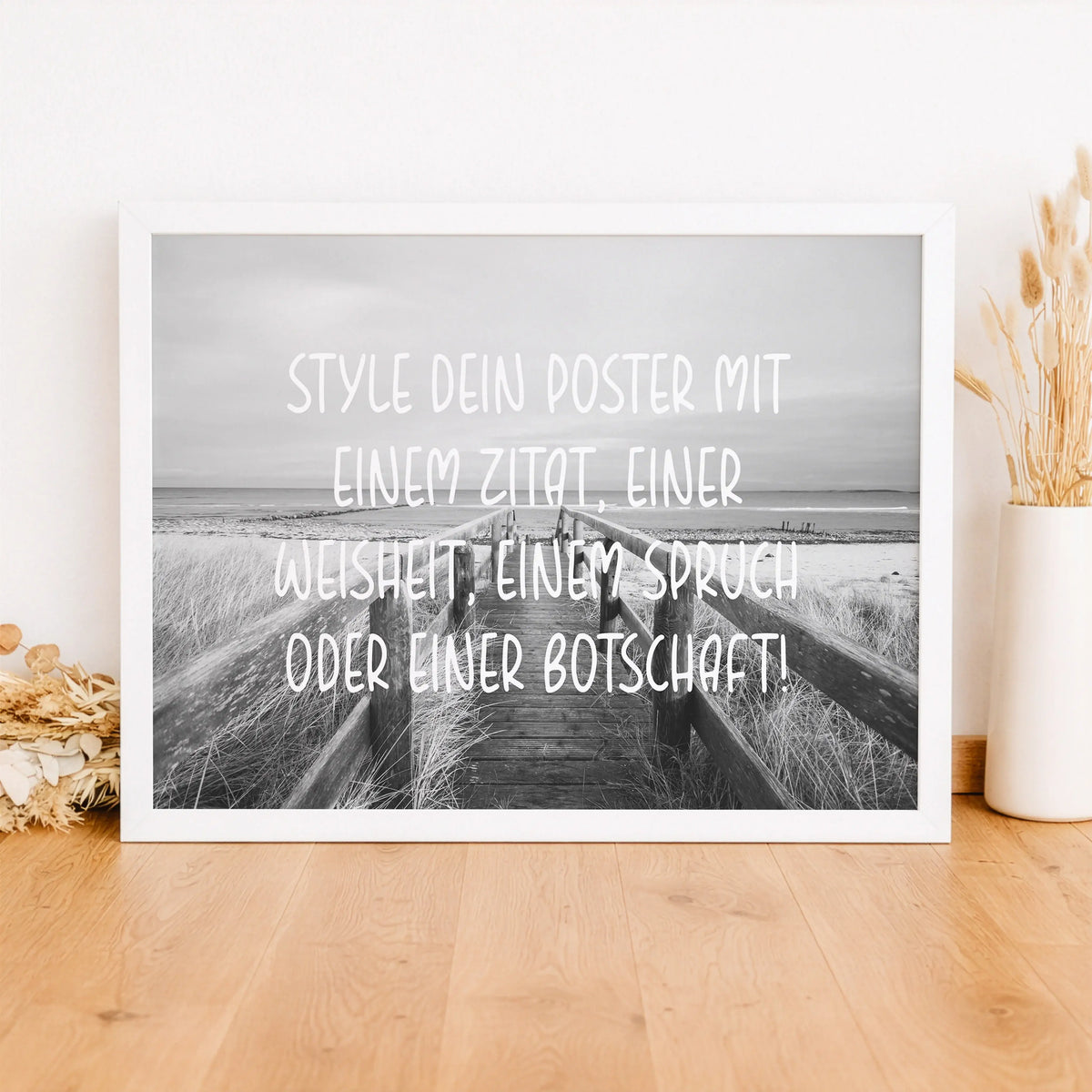 Text Poster mit Foto - Querformat-Personalisiertes Poster-famprints