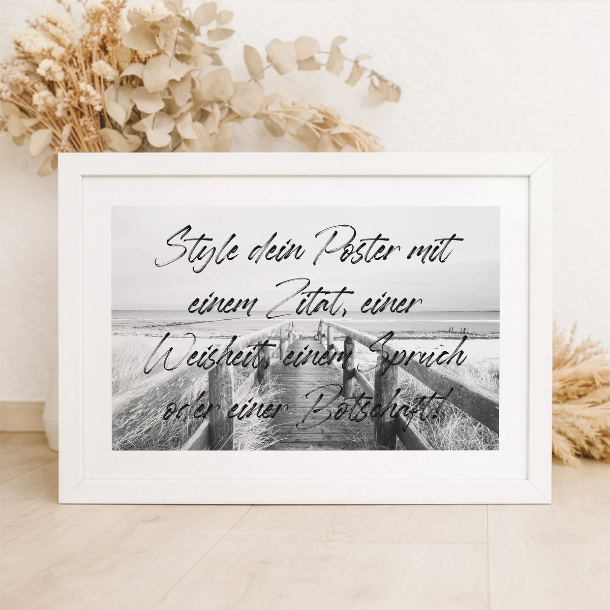 Text Poster mit Foto - Querformat-Personalisiertes Poster-famprints