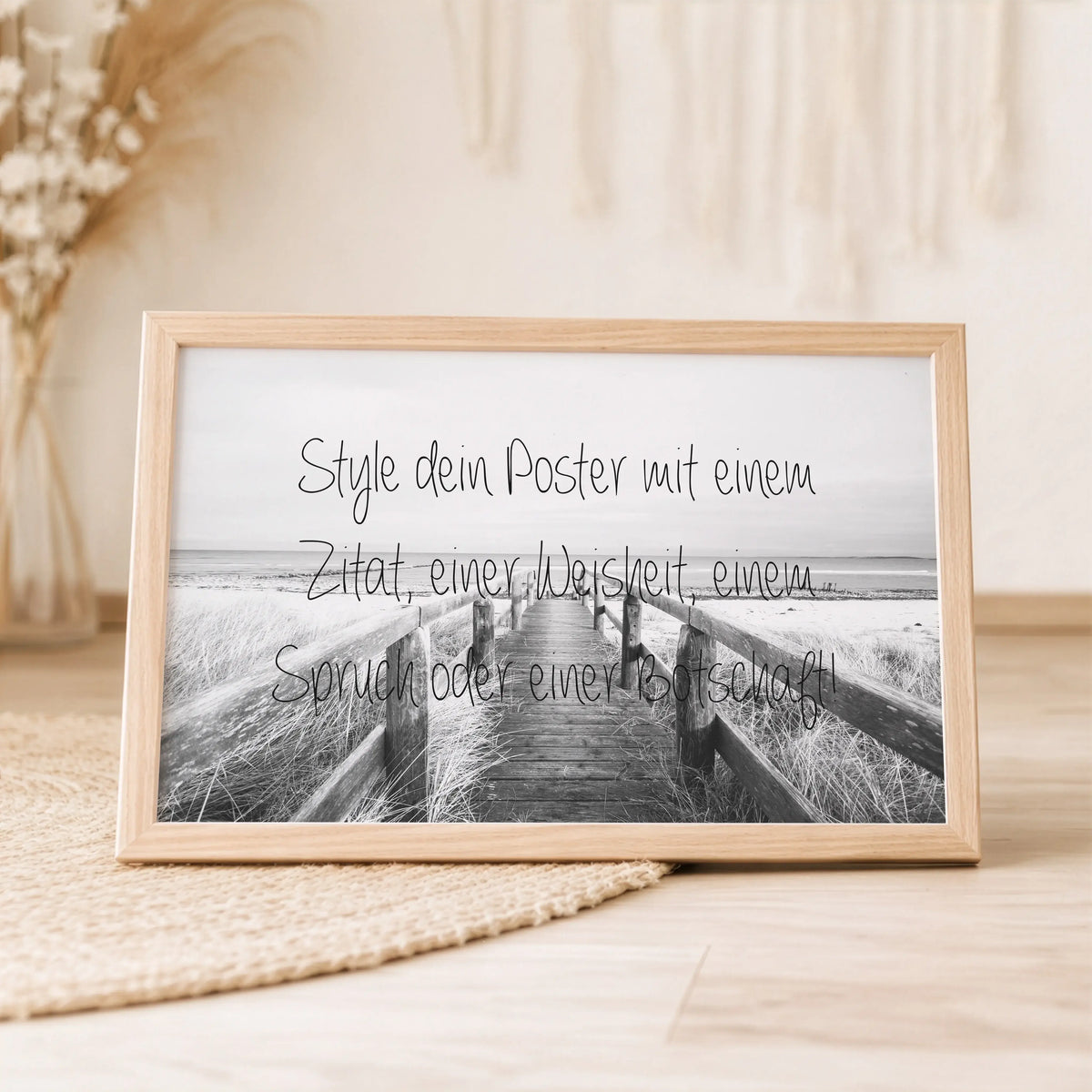 Text Poster mit Foto - Querformat-Personalisiertes Poster-famprints