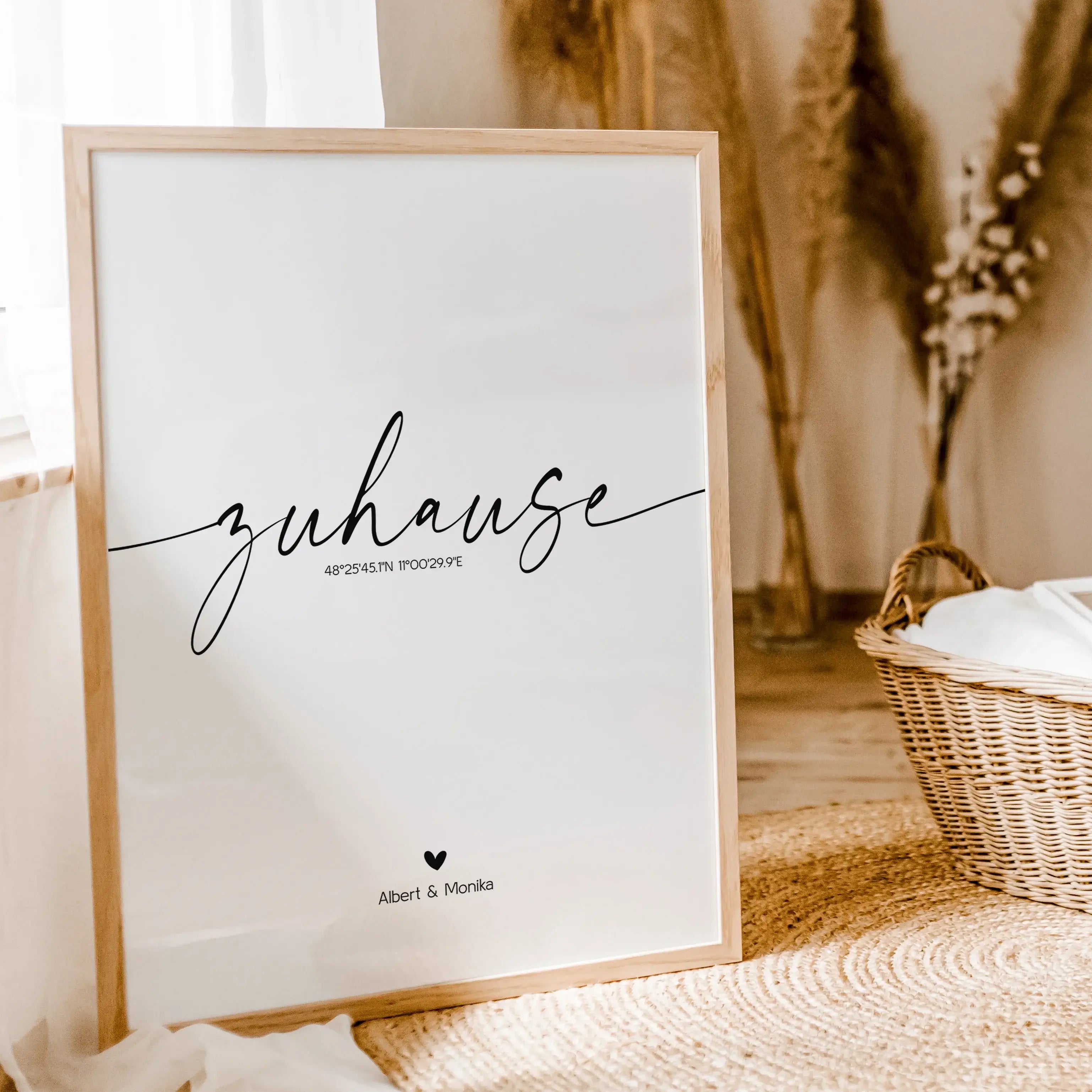 Poster Zuhause No2-famprints-Personalisiertes Poster-Jeder von uns möchte sein Zuhause so gestalten, dass es unseren Bedürfnissen und Wünschen entspricht. Ein Ort der Ruhe und des Friedens. Ein Ort an dem wir uns wohlfühlen. Doch was ist eigentlich das Wi