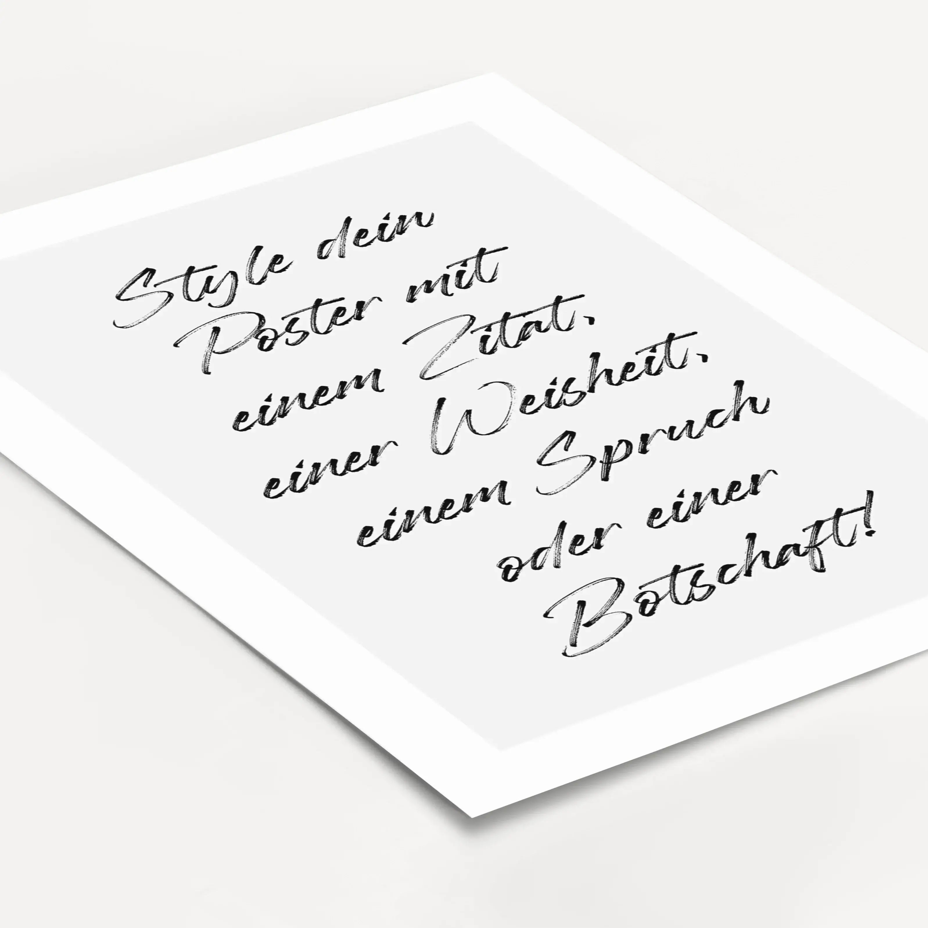 Text Poster-famprints-Personalisiertes Poster-Hast du auch schon lange das Gefühl, dass an deiner Wand etwas fehlt? Dann hat famprints die perfekte Lösung für dich: Unser individuelles Text Poster. Von einem lustigen Spruch bis hin zu einem kunstvollen Zi