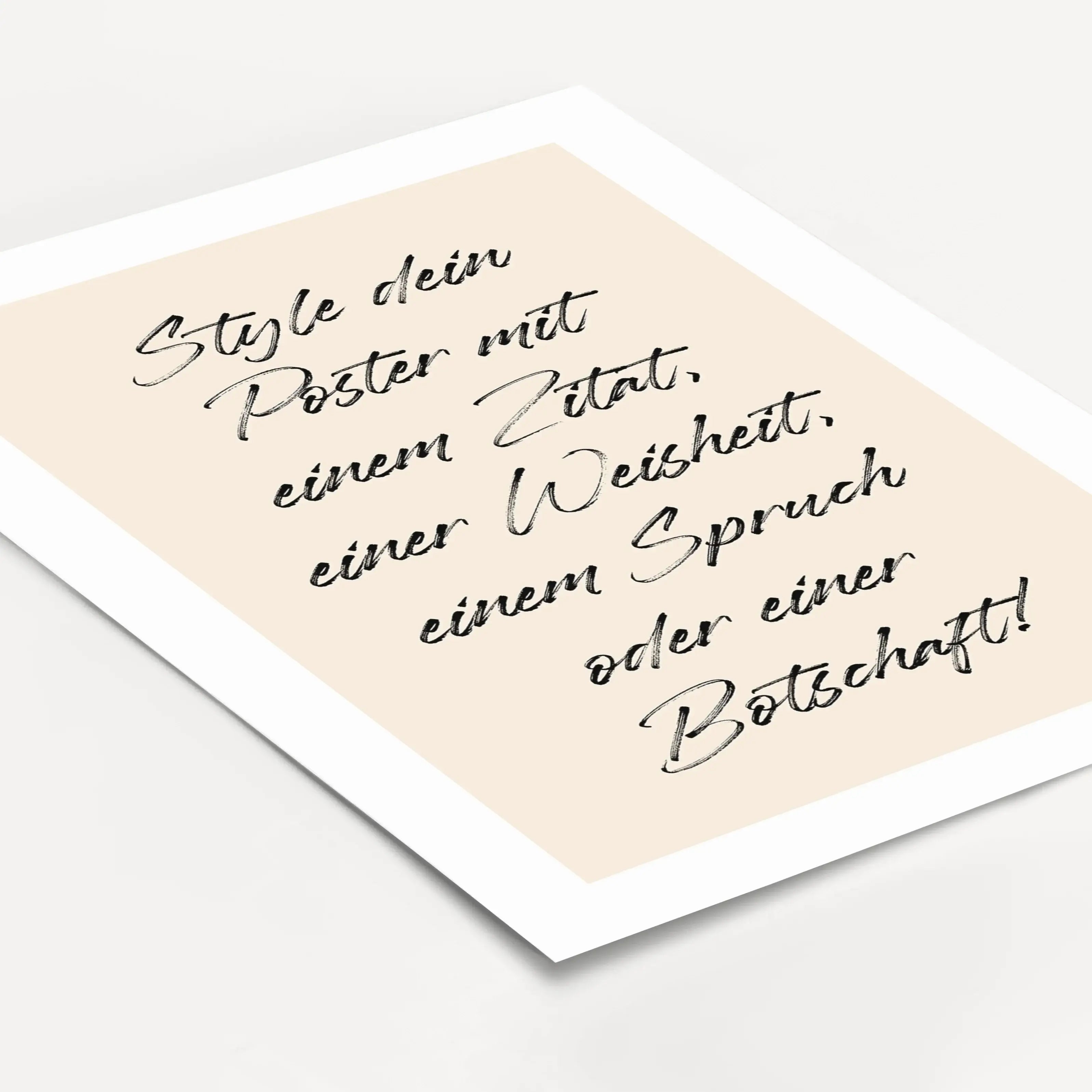 Text Poster-Personalisiertes Poster-famprints-Deine Wand soll mehr sagen als nur leer sein? Mit einem Text Poster von famprints bringst du genau die Worte nach Hause, die dir wichtig sind. Ob persönlicher Spruch, liebevolle Botschaft, moderner Leitsatz od