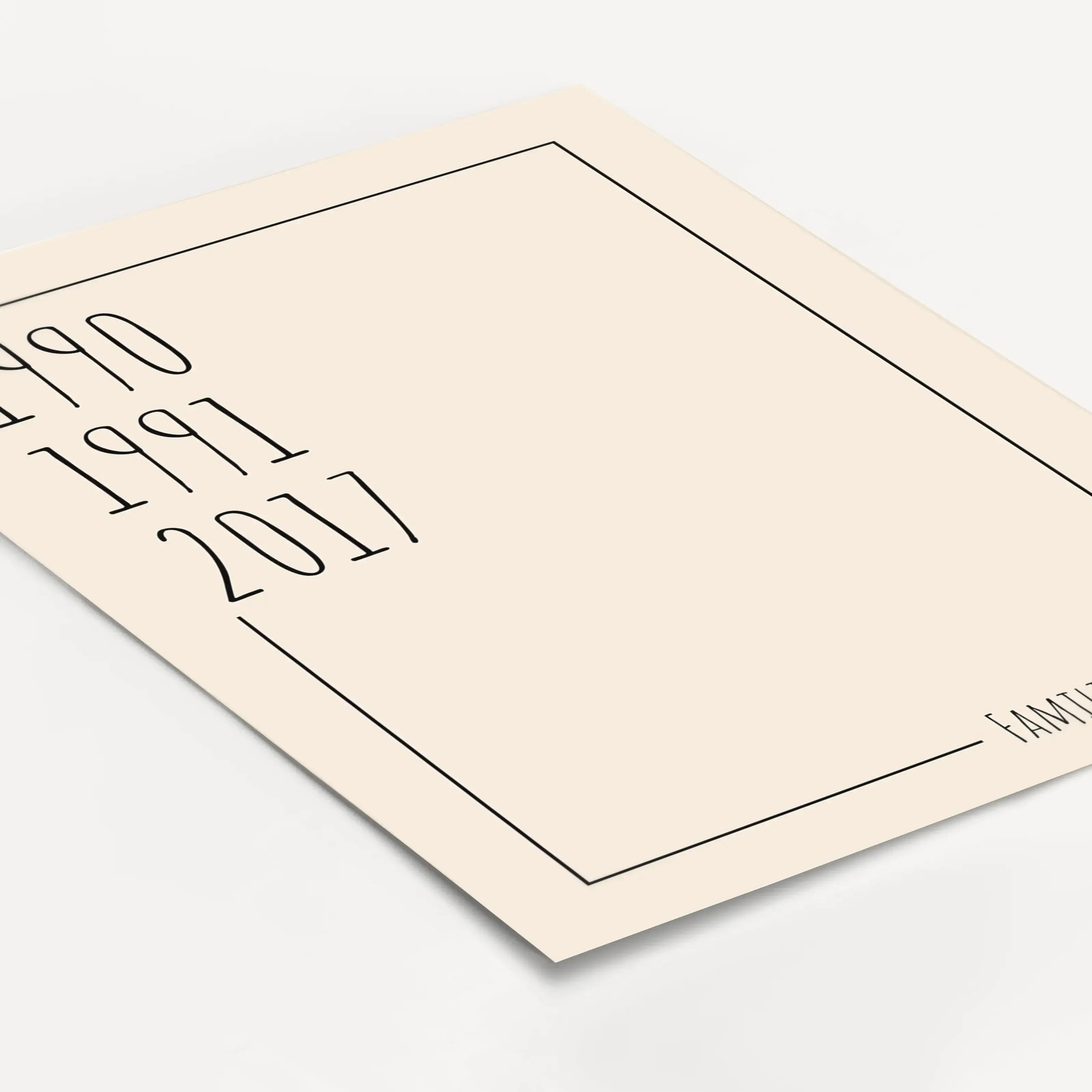 Familienposter Jahrgang-Personalisiertes Poster-famprints-Ein Familienposter Jahrgang ist eine persönliche Wanddekoration, die zeigt, was wirklich zählt. Name und Geburtsjahre deiner Familie werden zu einem klaren Design kombiniert, das eure Zusammengehör