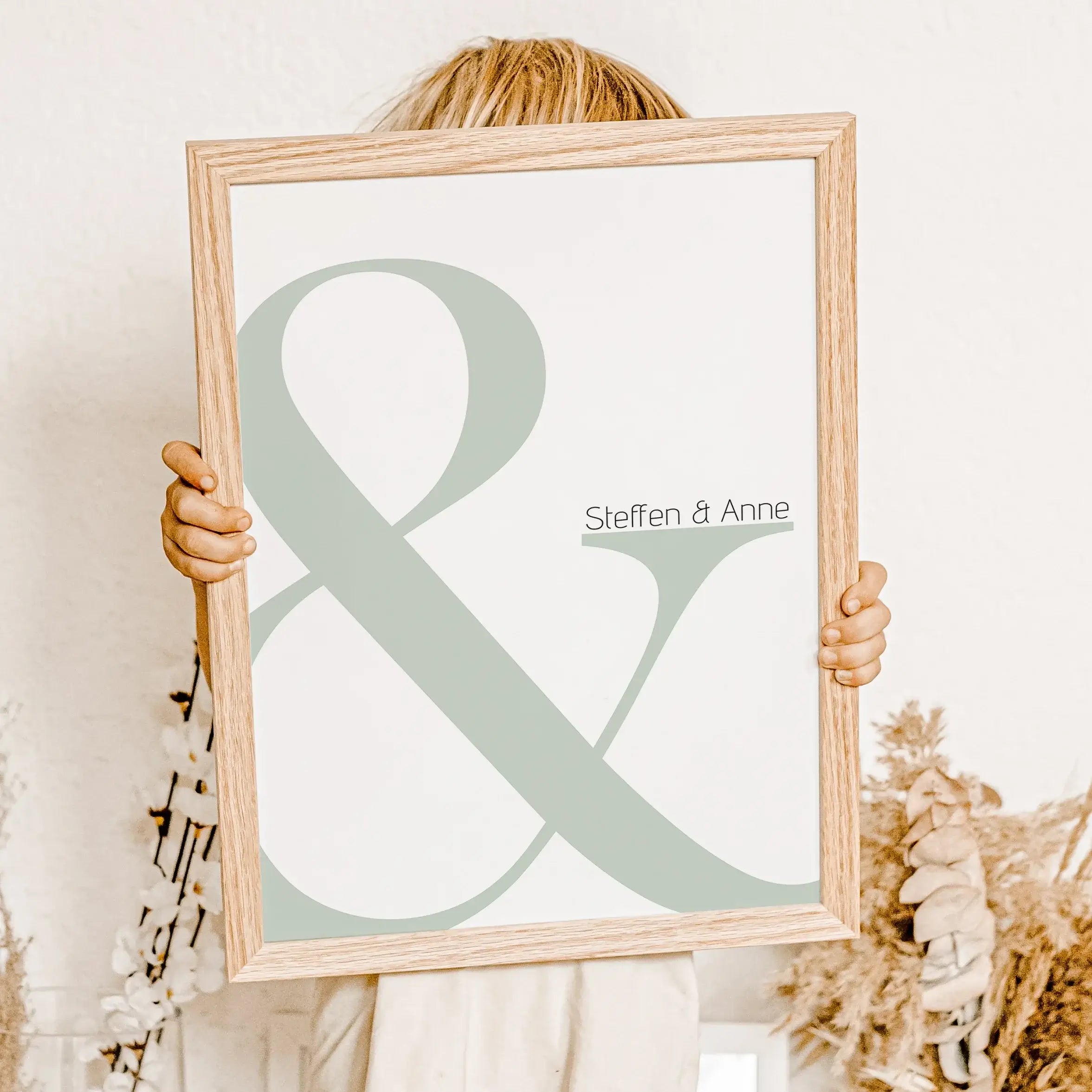 Und Poster-famprints-Personalisiertes Poster-Unser personalisiertes Und Poster ist da! Gestalte ein wunderschönes, bedeutungsvolles Kunstwerk für dein Zuhause, das die Namen von dir und deinem Partner trägt. Dieses personalisierte Poster eignet sich perfe
