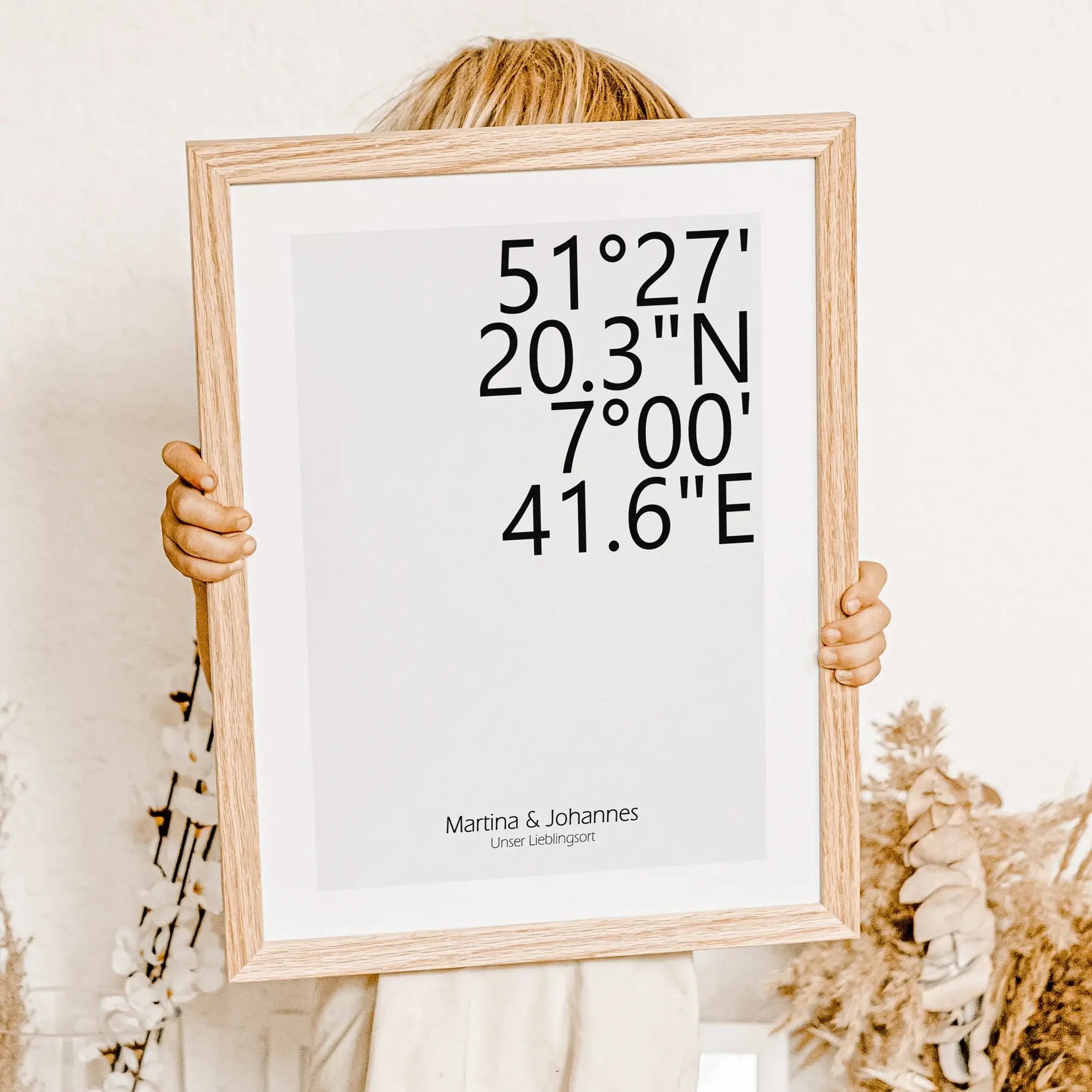 Koordinaten Poster-famprints-Personalisiertes Poster-Dekoriere dein Zuhause mit einem personalisierten Koordinaten Poster. Dieses stilvolle und moderne Poster kannst du mit deinem Wunschtext personalisieren, z.B. Name, Datum, Ort, Koordinaten oder mit dei