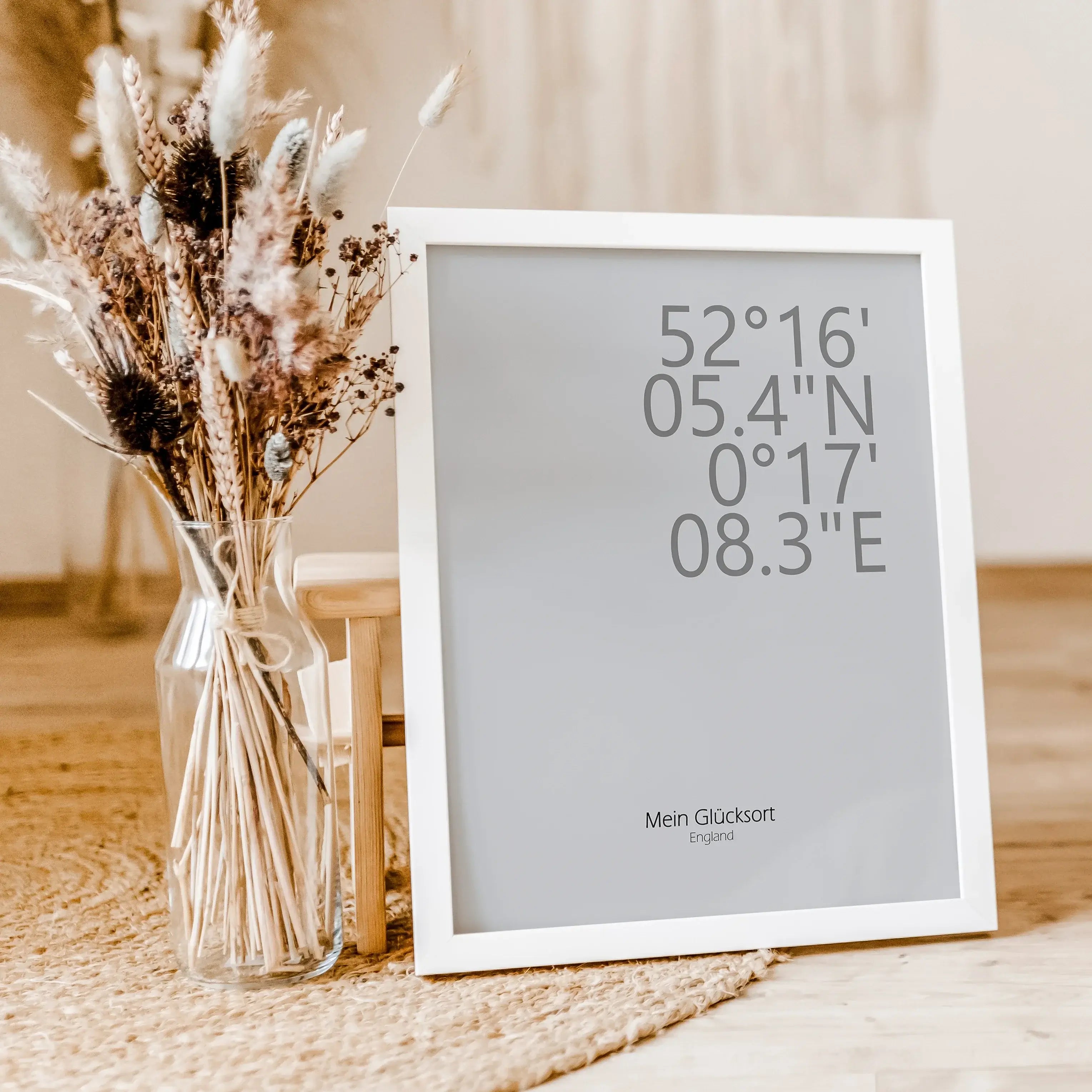 Koordinaten Poster-famprints-Personalisiertes Poster-Dekoriere dein Zuhause mit einem personalisierten Koordinaten Poster. Dieses stilvolle und moderne Poster kannst du mit deinem Wunschtext personalisieren, z.B. Name, Datum, Ort, Koordinaten oder mit dei