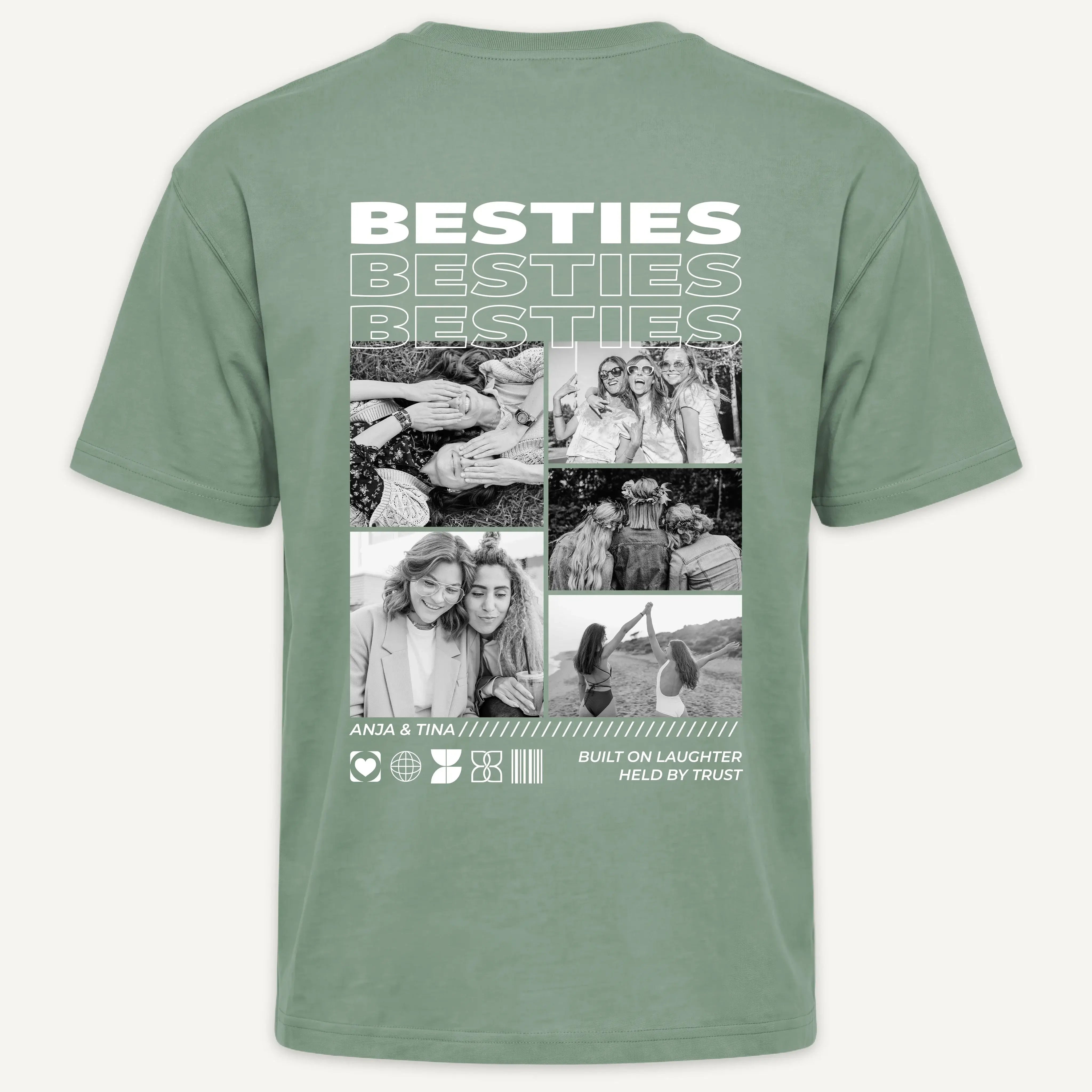 T-Shirt - Personalisiertes T-Shirt BESTIES - personalisiert