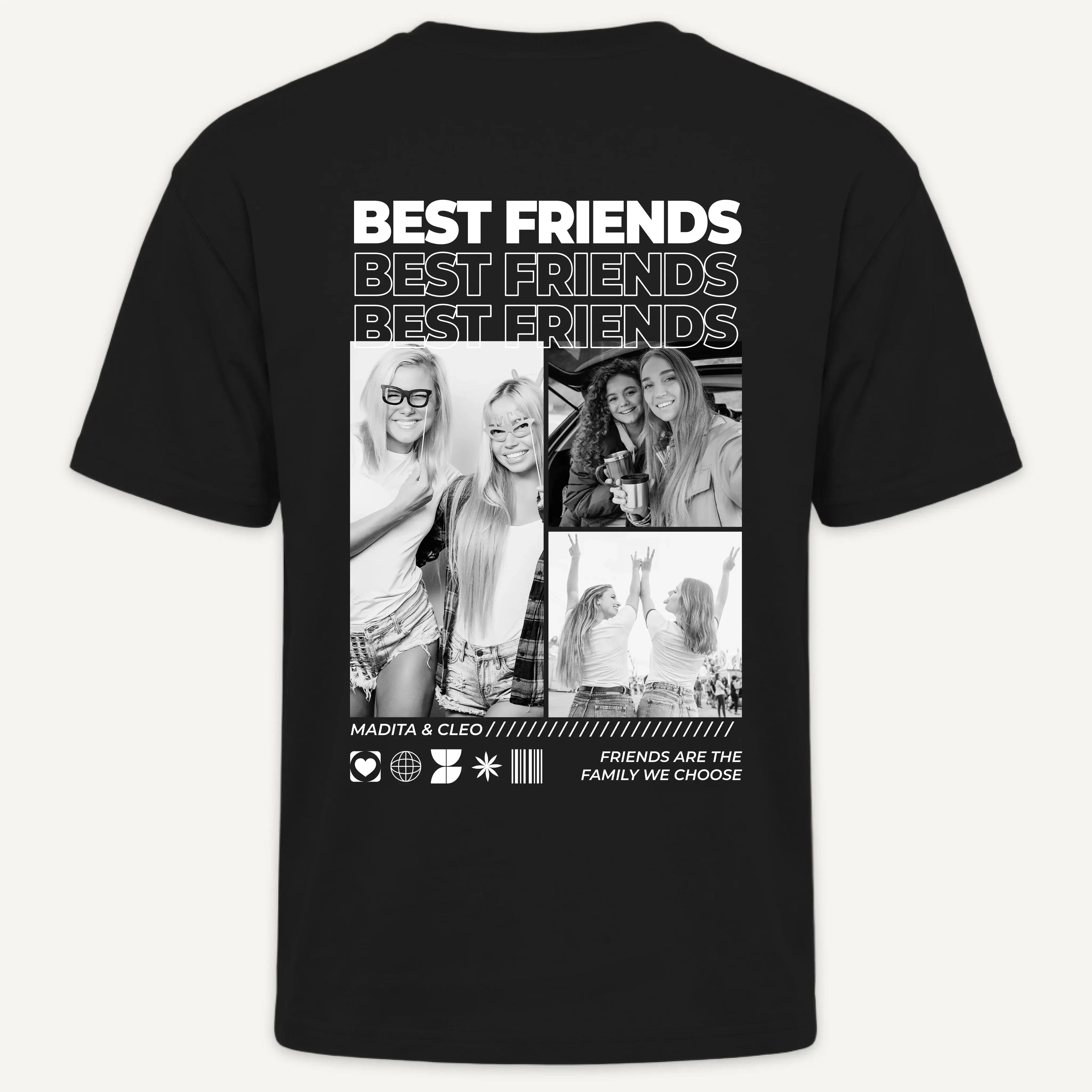 T-Shirt - Personalisiertes T-Shirt BEST FRIENDS - personalisiert