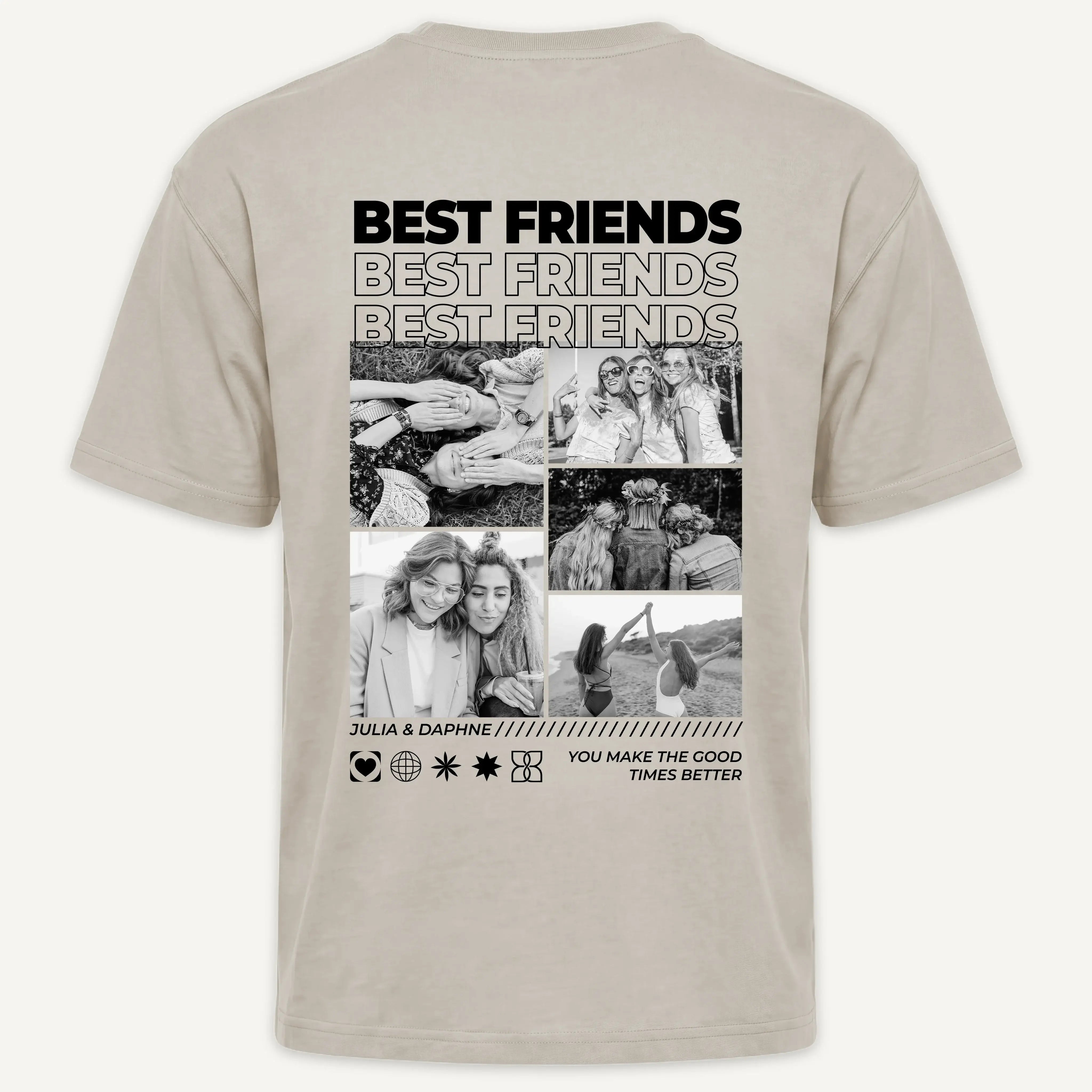 T-Shirt - Personalisiertes T-Shirt BEST FRIENDS - personalisiert