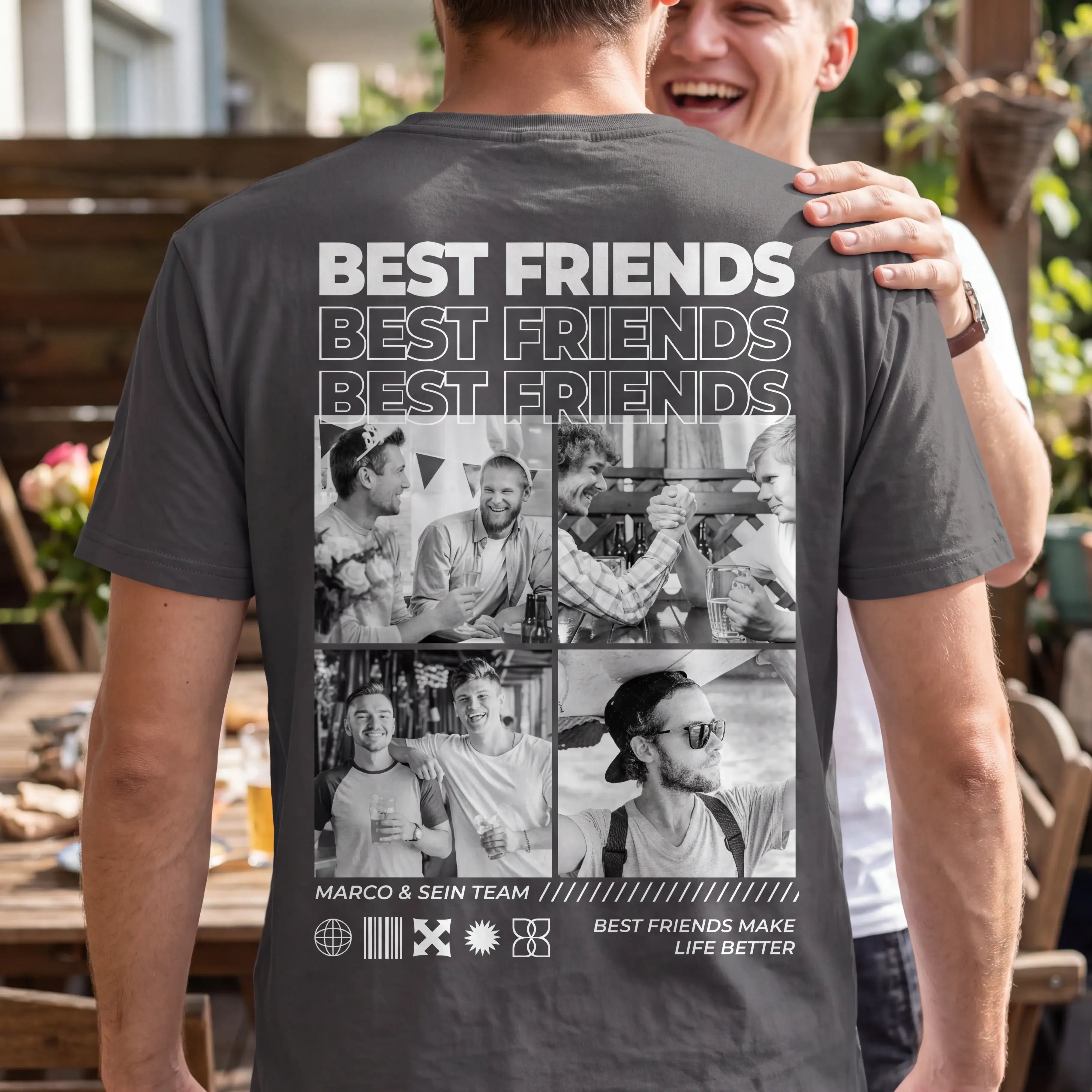 T-Shirt - Personalisiertes T-Shirt BEST FRIENDS - personalisiert