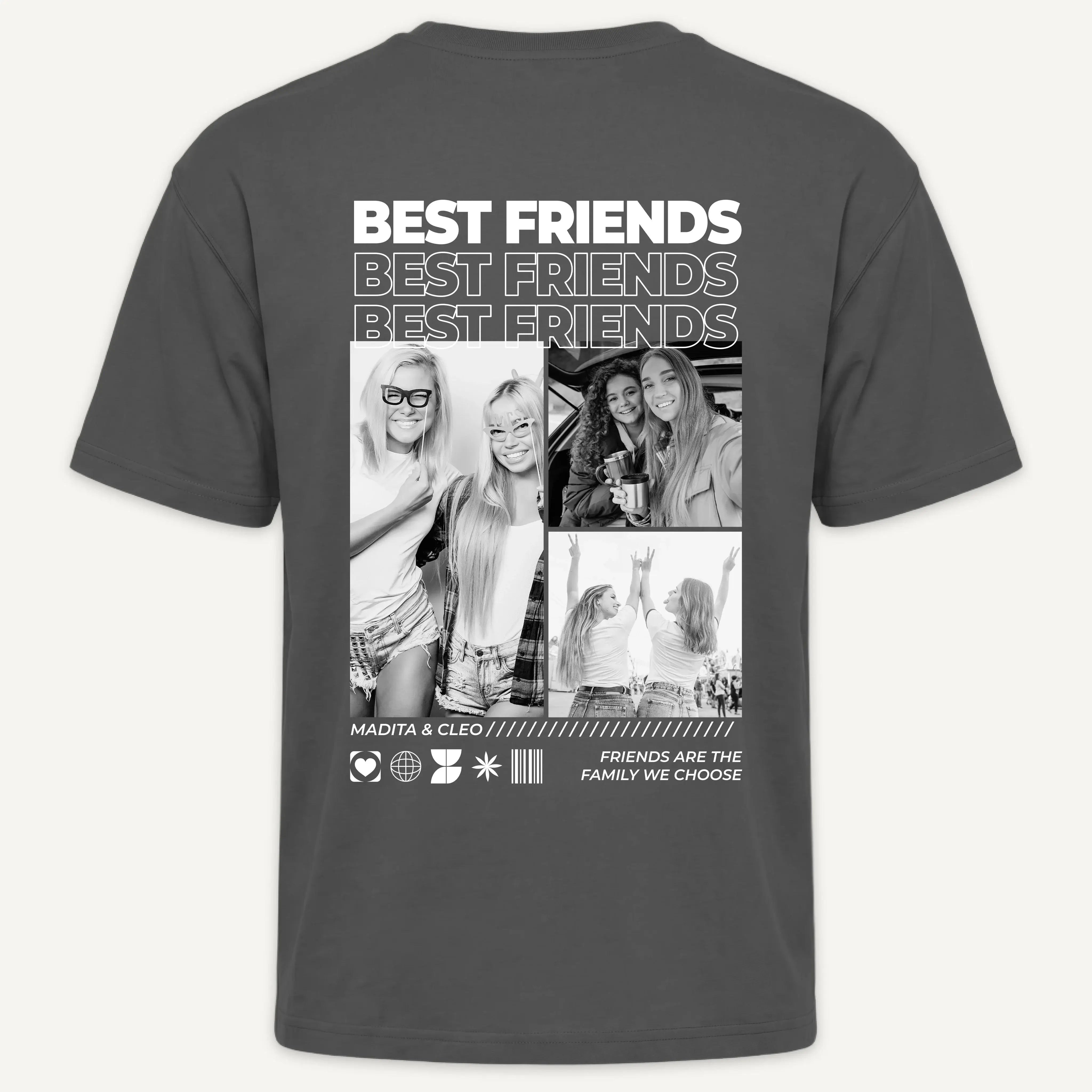 T-Shirt - Personalisiertes T-Shirt BEST FRIENDS - personalisiert