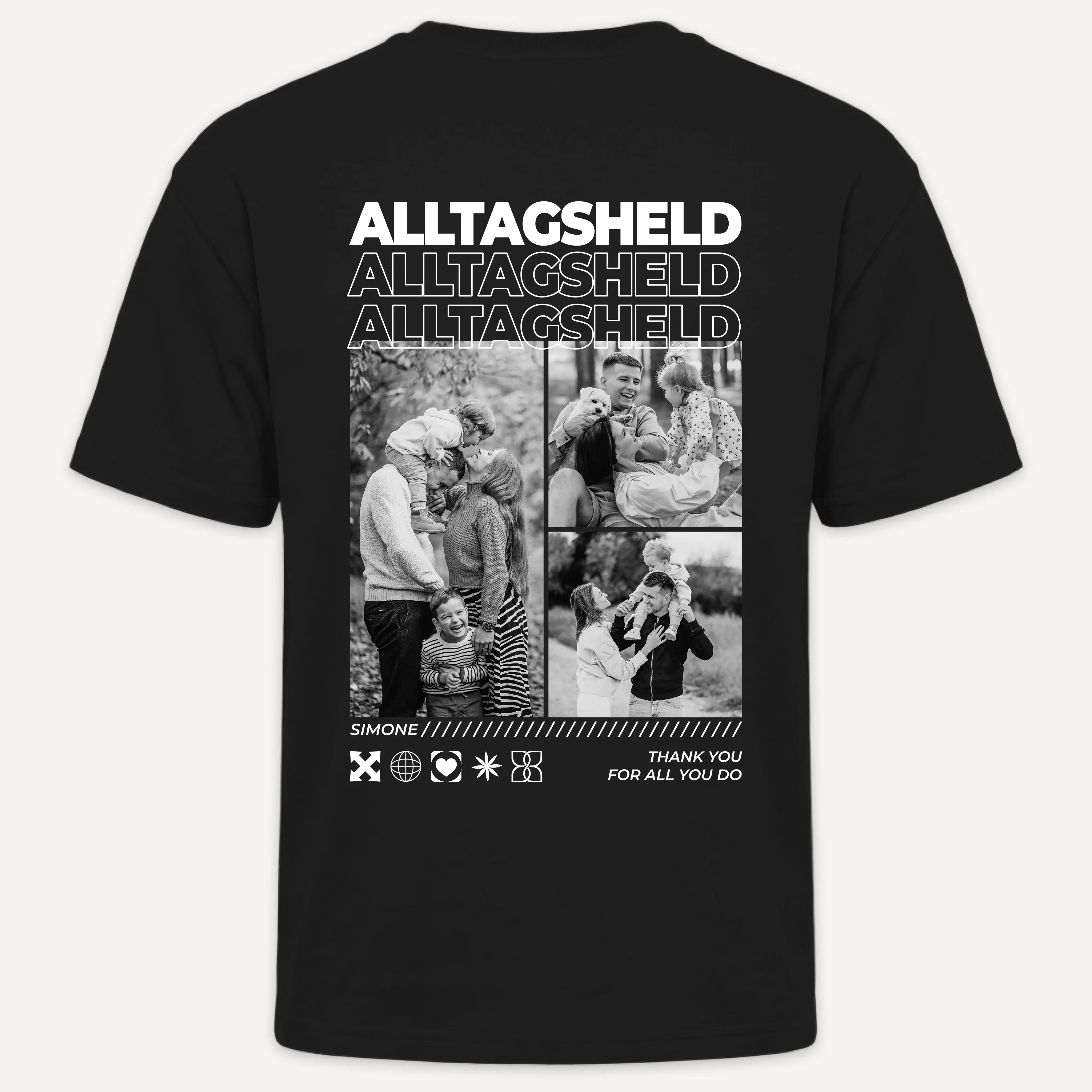 T-Shirt - Personalisiertes T-Shirt ALLTAGSHELD - personalisiert