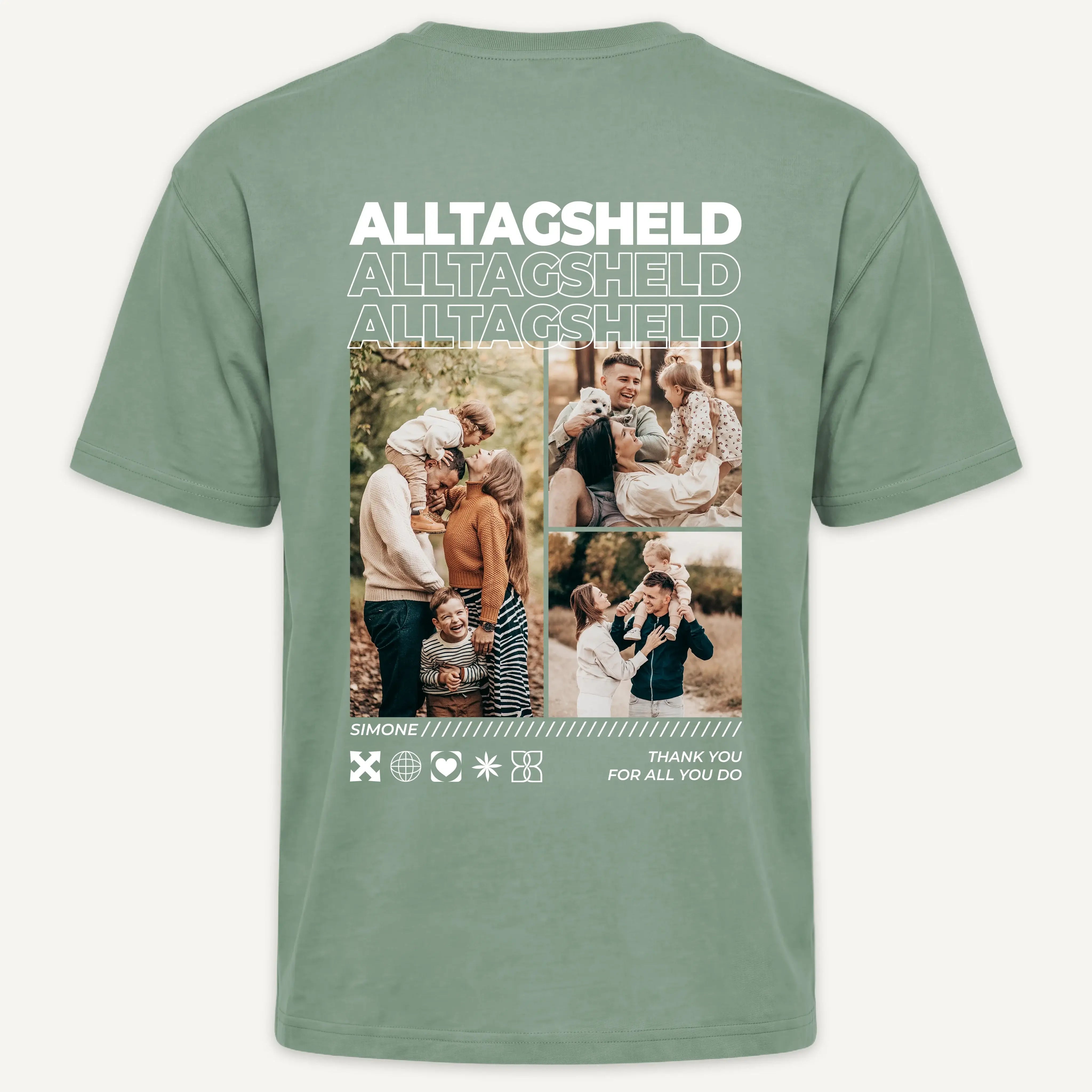 T-Shirt - Personalisiertes T-Shirt ALLTAGSHELD - personalisiert