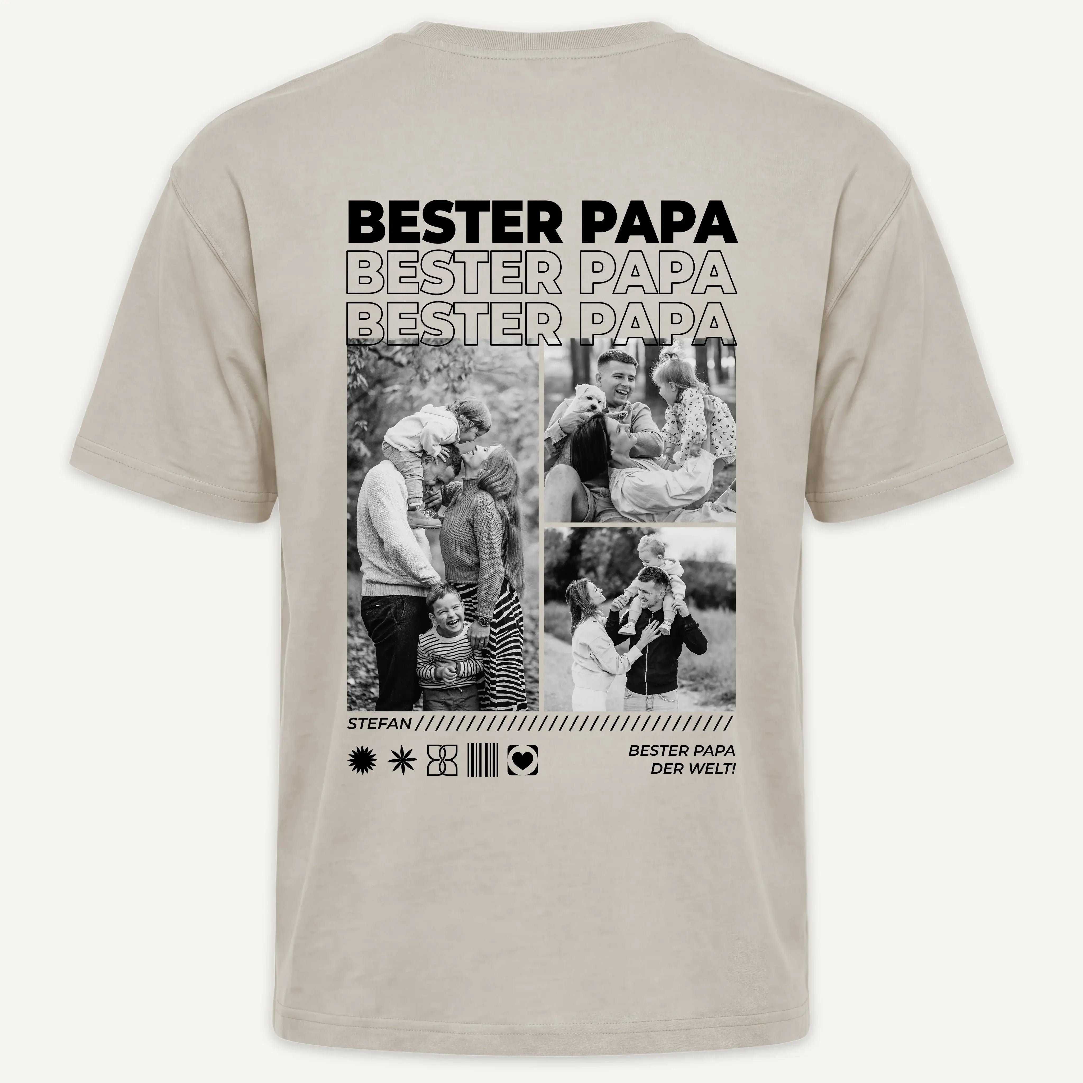 T-Shirt - Personalisiertes T-Shirt BESTER PAPA - personalisiert